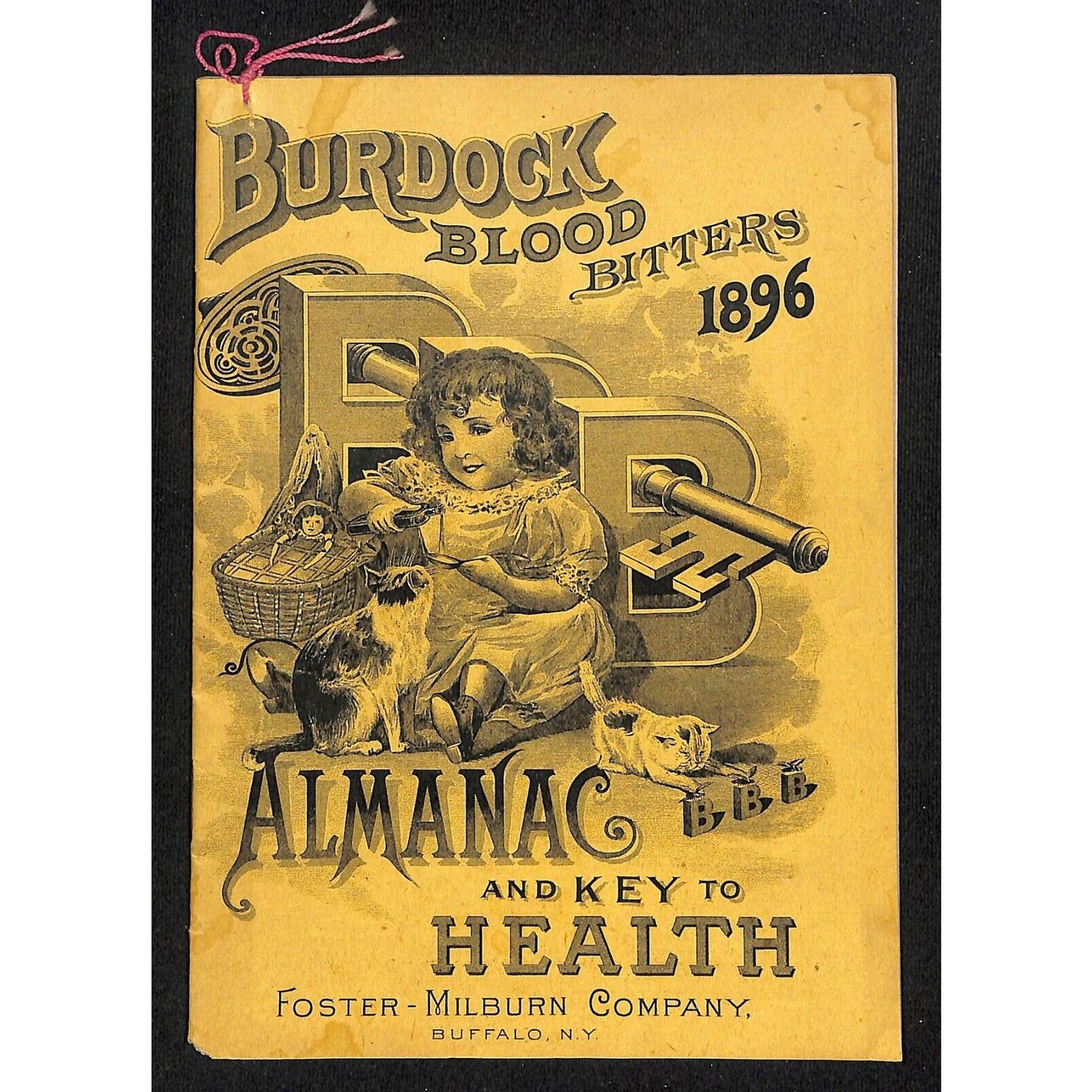 Burdock Blood Bitters 1896 Almanac and Key to Health 32pp VGC