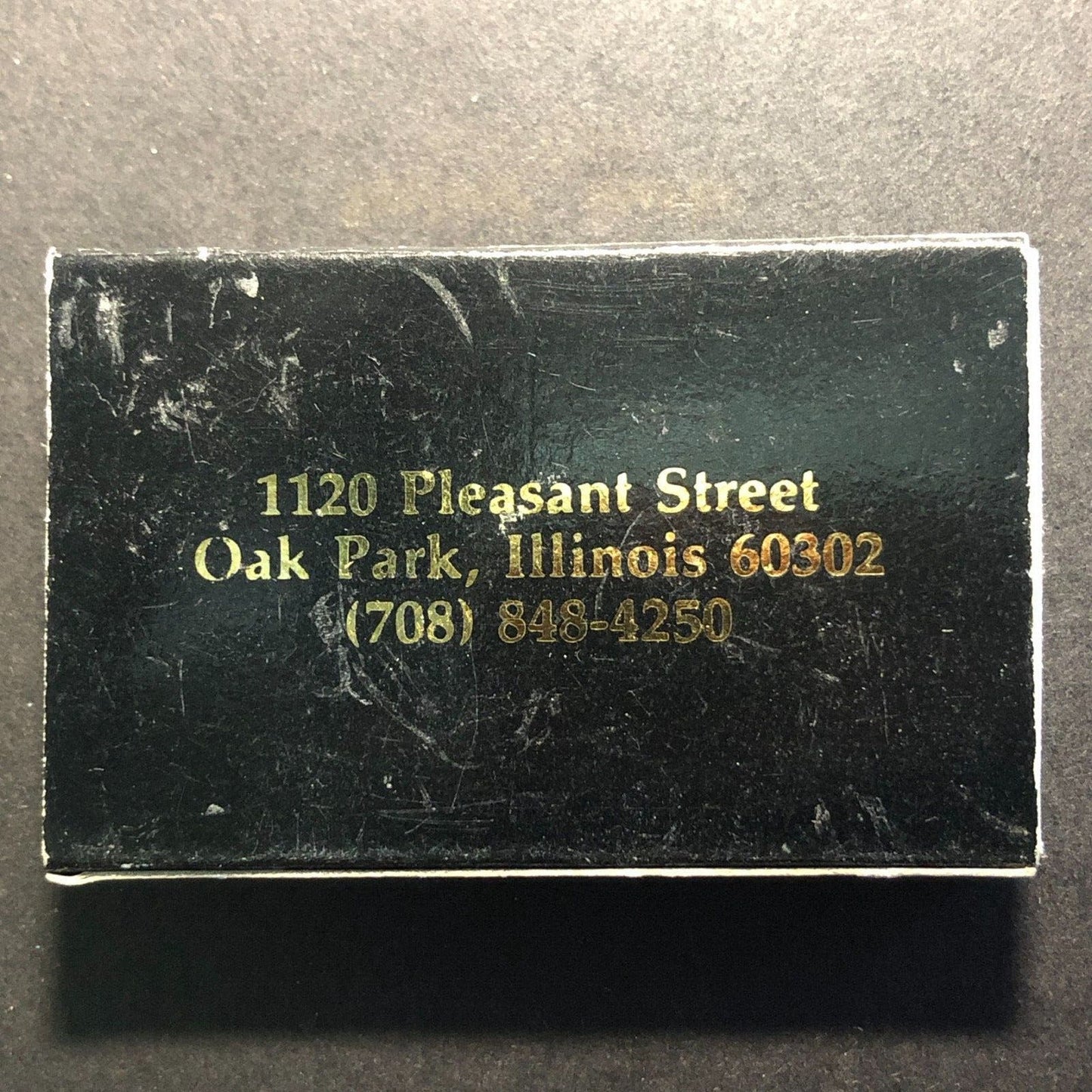 Philander Restaurant Oak Park, IL Matchbox Matchbook c1980's Scarce