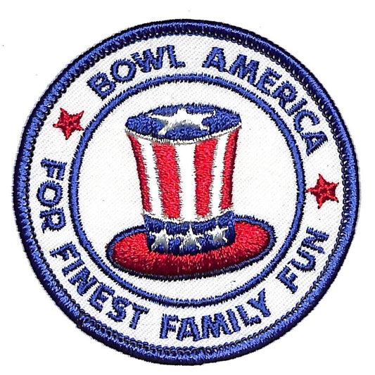 Bowl America For Finest Family Fun Embroidered Bowling Patch