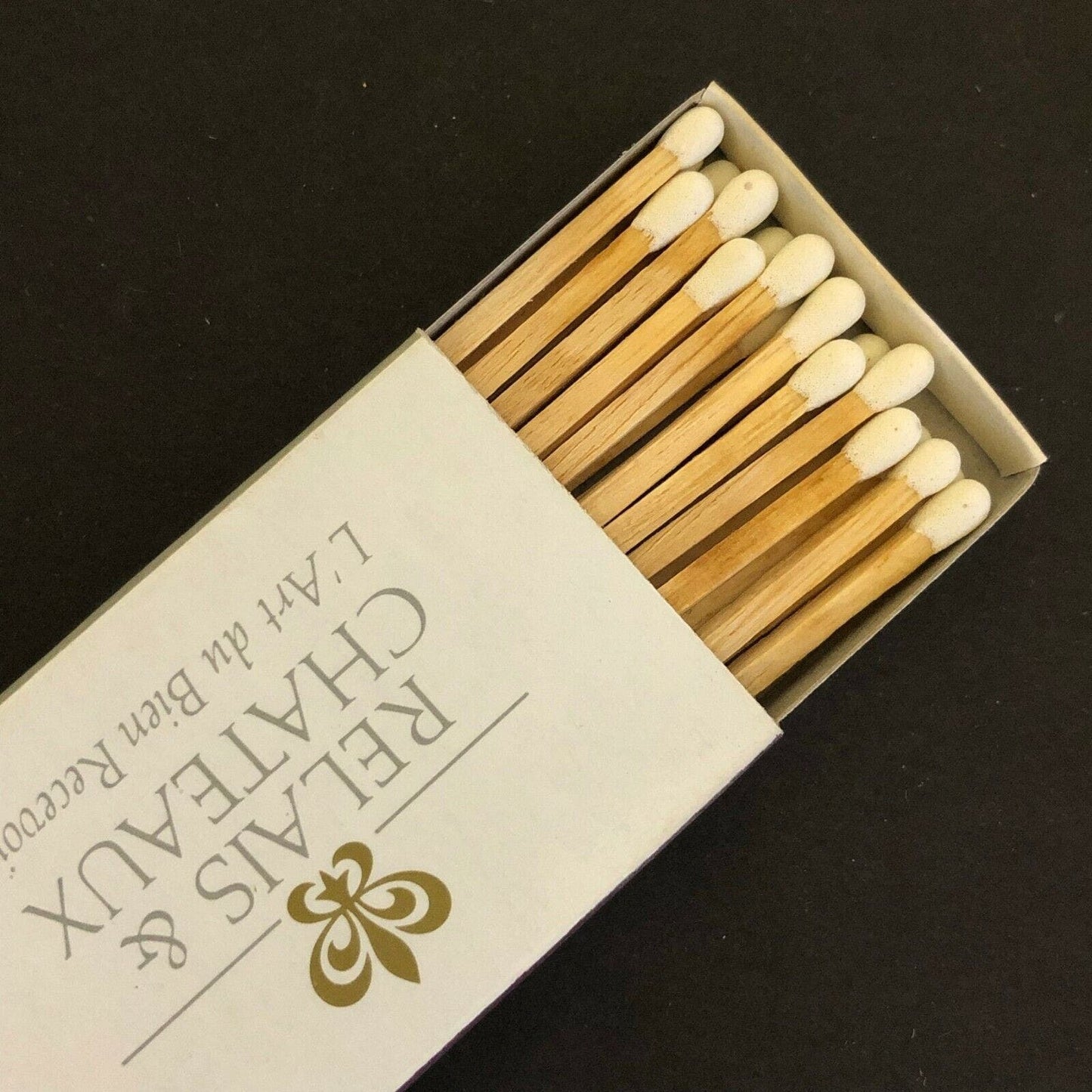 c1980's-90's Wooden Matchbox Matchbook "Relais & Chateaux" Luxembourg