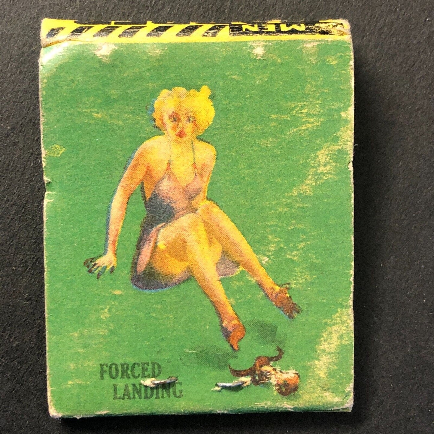 C. Hoyer Barber Shop Chicago Vintage Full Matchbook Girlie c1945-50