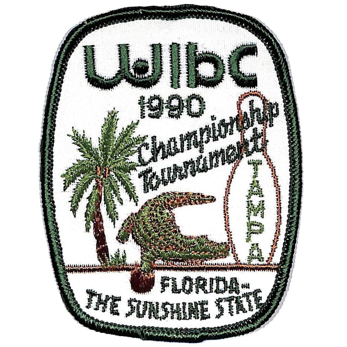 Tampa, Florida 1990 Championship Tournament WIBC Embroidered Bowling Patch