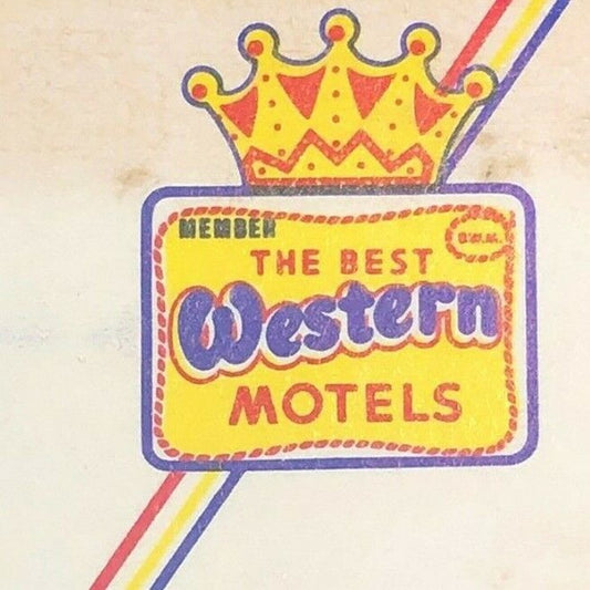1960's-70's Full Matchbook - "Town House Motel" "Best Western" San Antonio, TX
