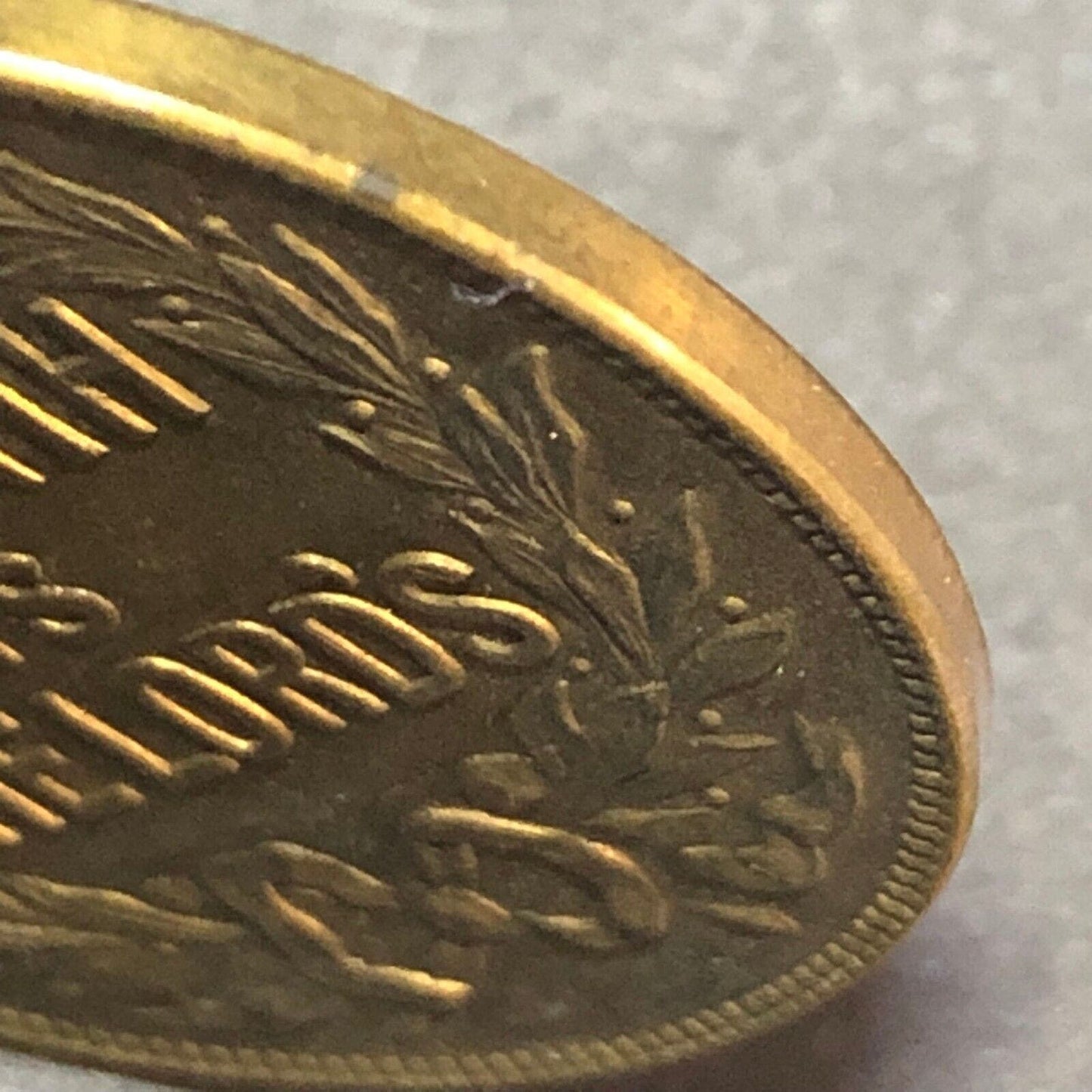 "One Tenth is The Lord's" Brass / Bronze Religious Tithing Token - 32mm VGC
