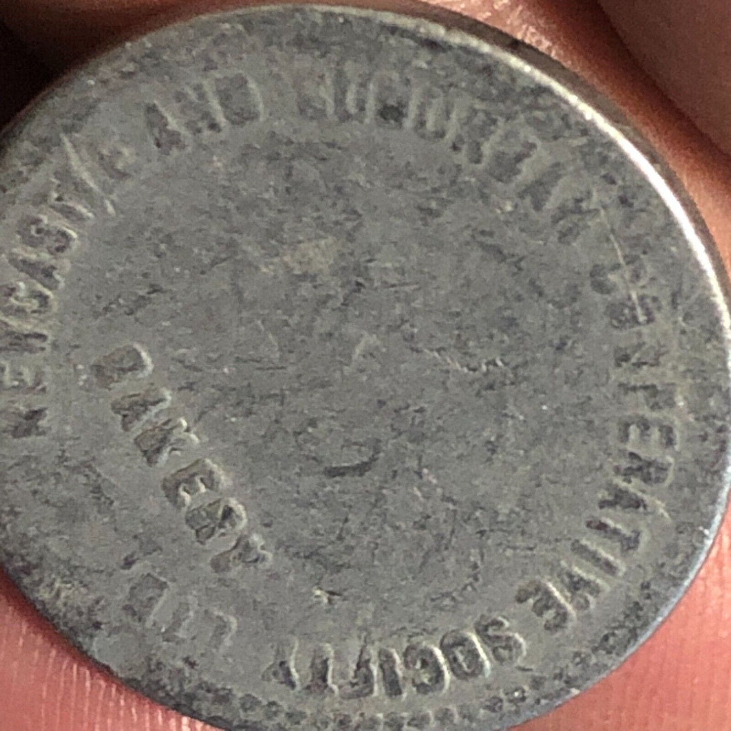 Newcastle Suburban Co-Operative Society Aluminum "Half Loaf" Bakery Token 21mm