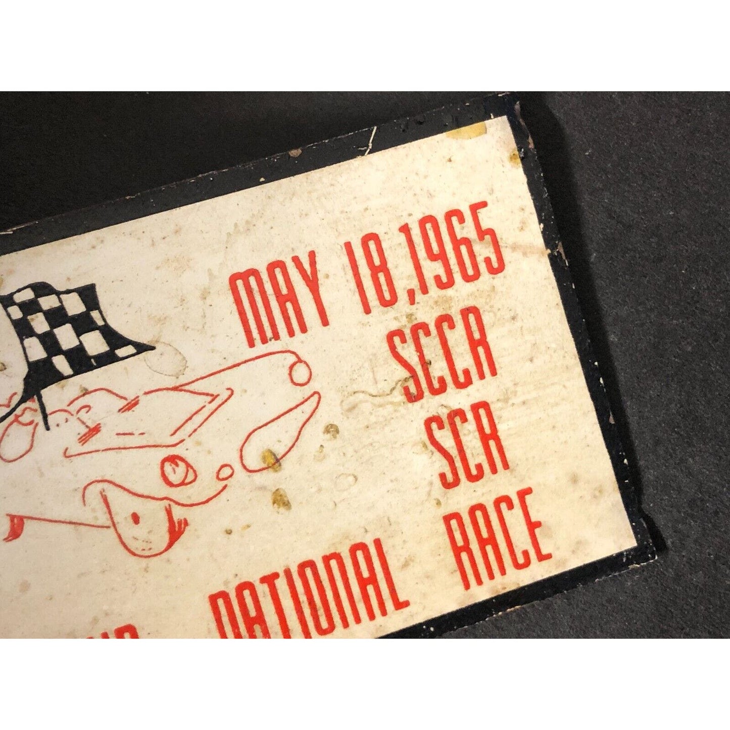 SCCA SCA Cumberland National Race 1965 Metal Wall Plaque
