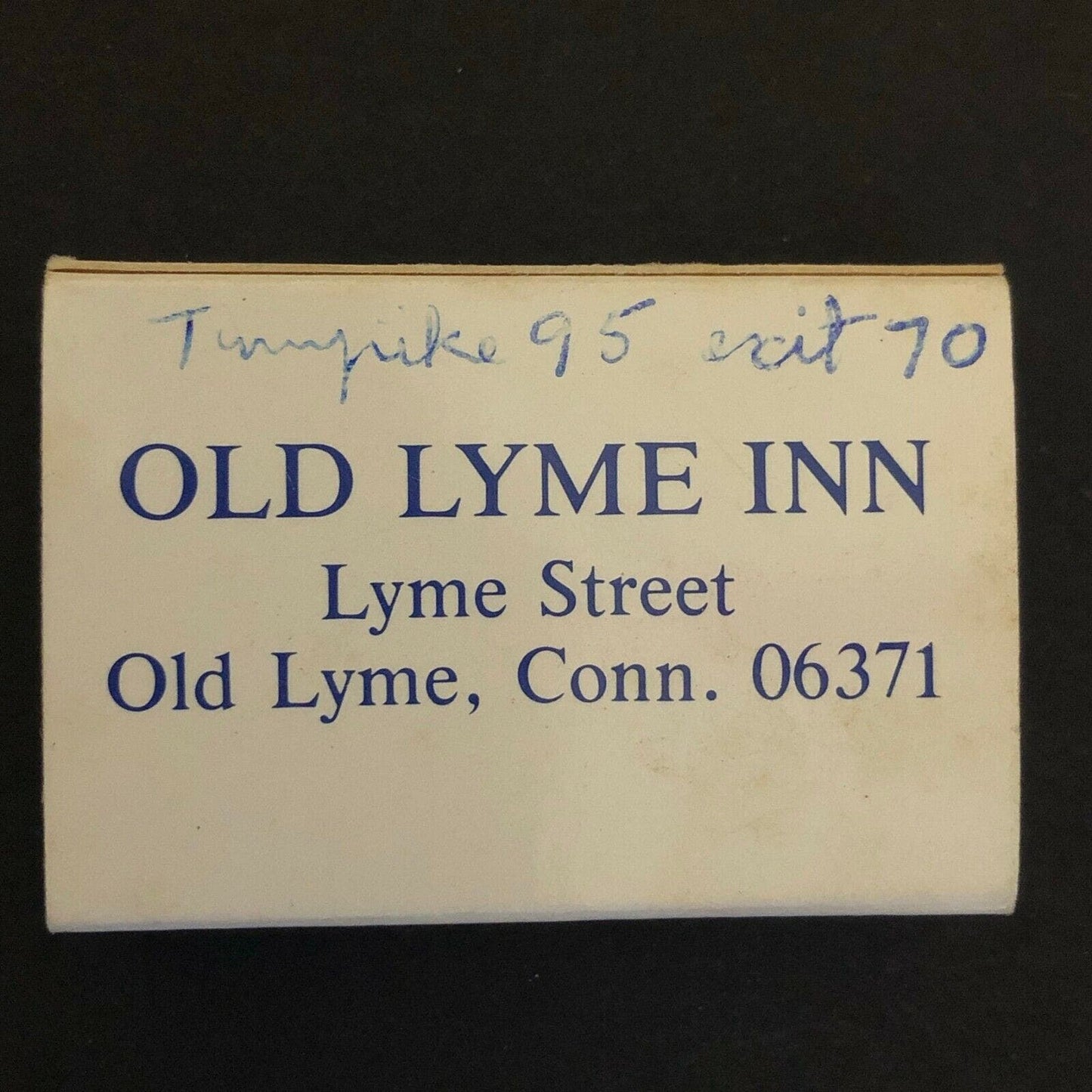 c1960's-70's Wooden Matchboxes / Matchbooks - Old Lyme Inn CONN. 06371