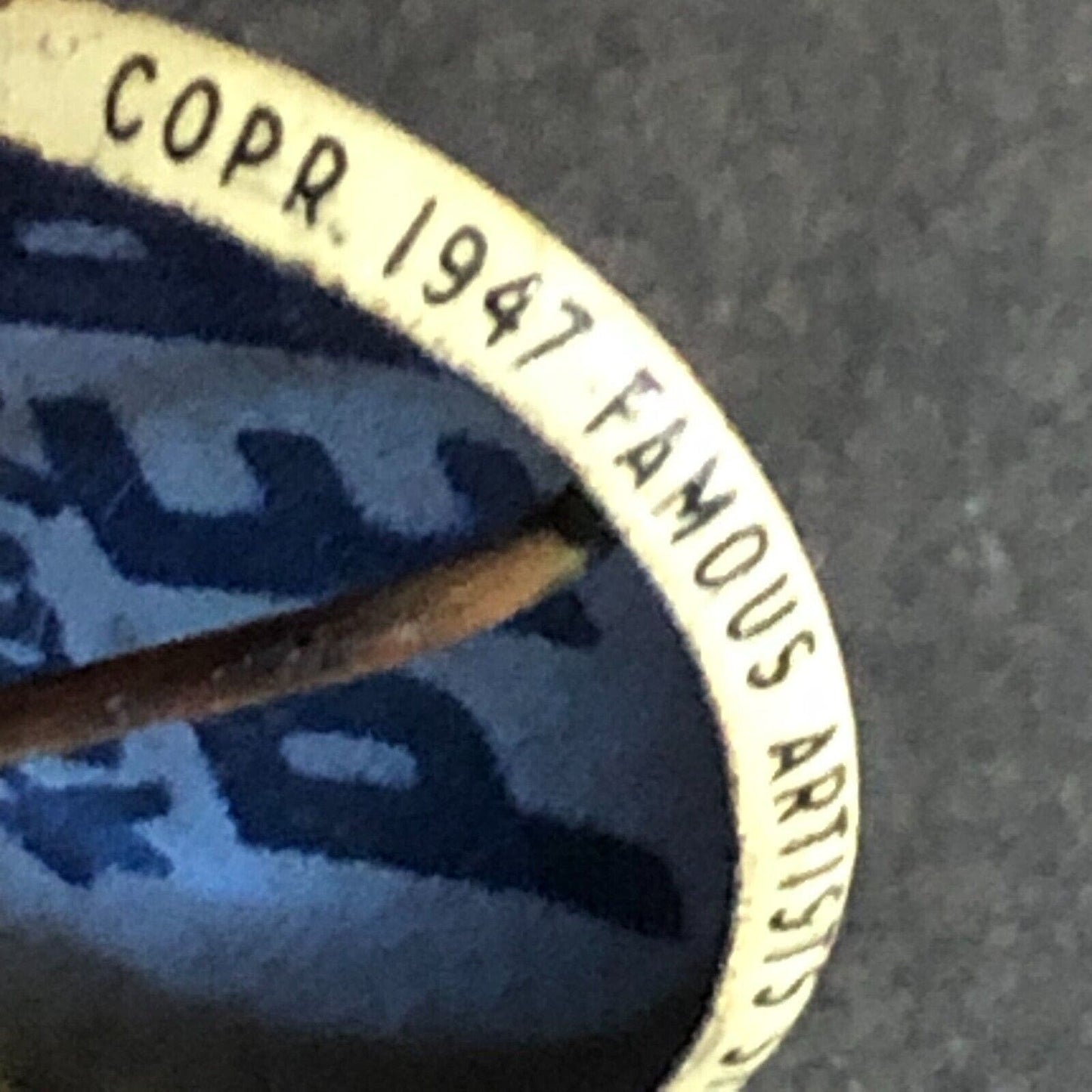 Abretha Breez Kellogg's Pep Cereal Steel Pinback Button c1945-47