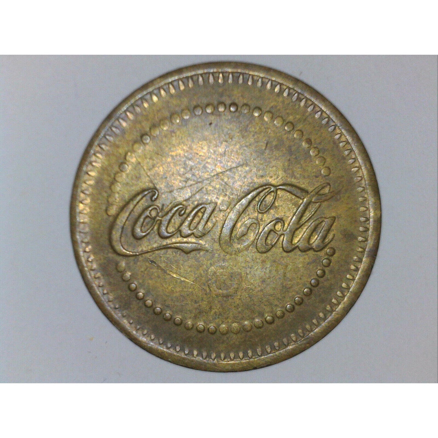 1992 22mm Coca Cola Choo Choo's The Pizza Fun Place Brass Token