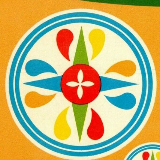 c1960's-70's Vintage Postcard Pennsylvania Dutch Hex Signs Irish Good Luck VGC