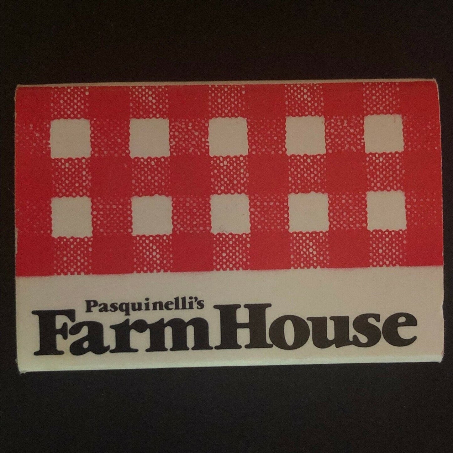 c1970's-80's Wooden Matchbox Matchbook "The Farm House" Restaurant Redwood City