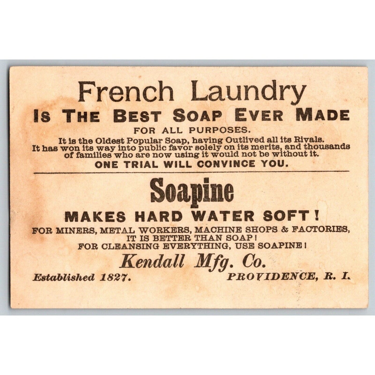 Dog / Rabbit ? Chases Young Child Holding Rifle? Victorian Trade Card Soapine