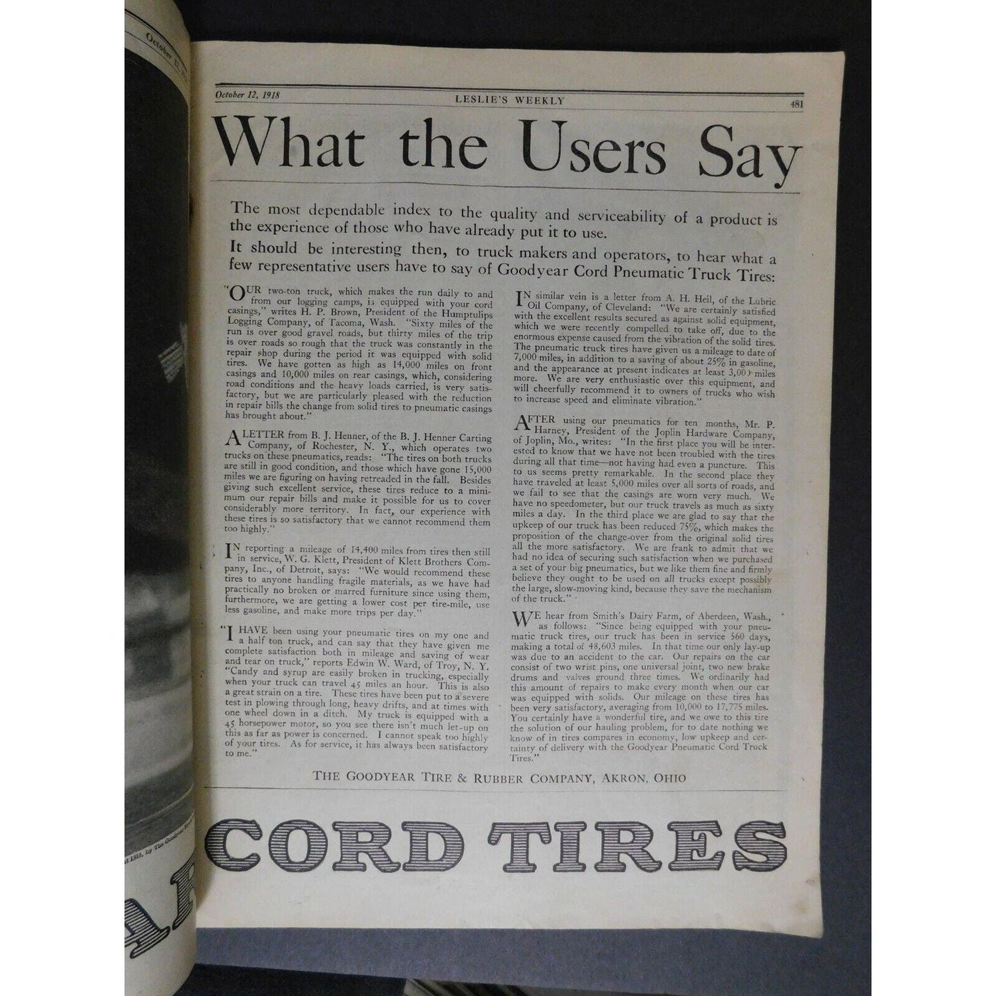 WWI Era Oct 12 1918 Leslie's "The War in Pictures" Coal ..Burning Question 28pgs