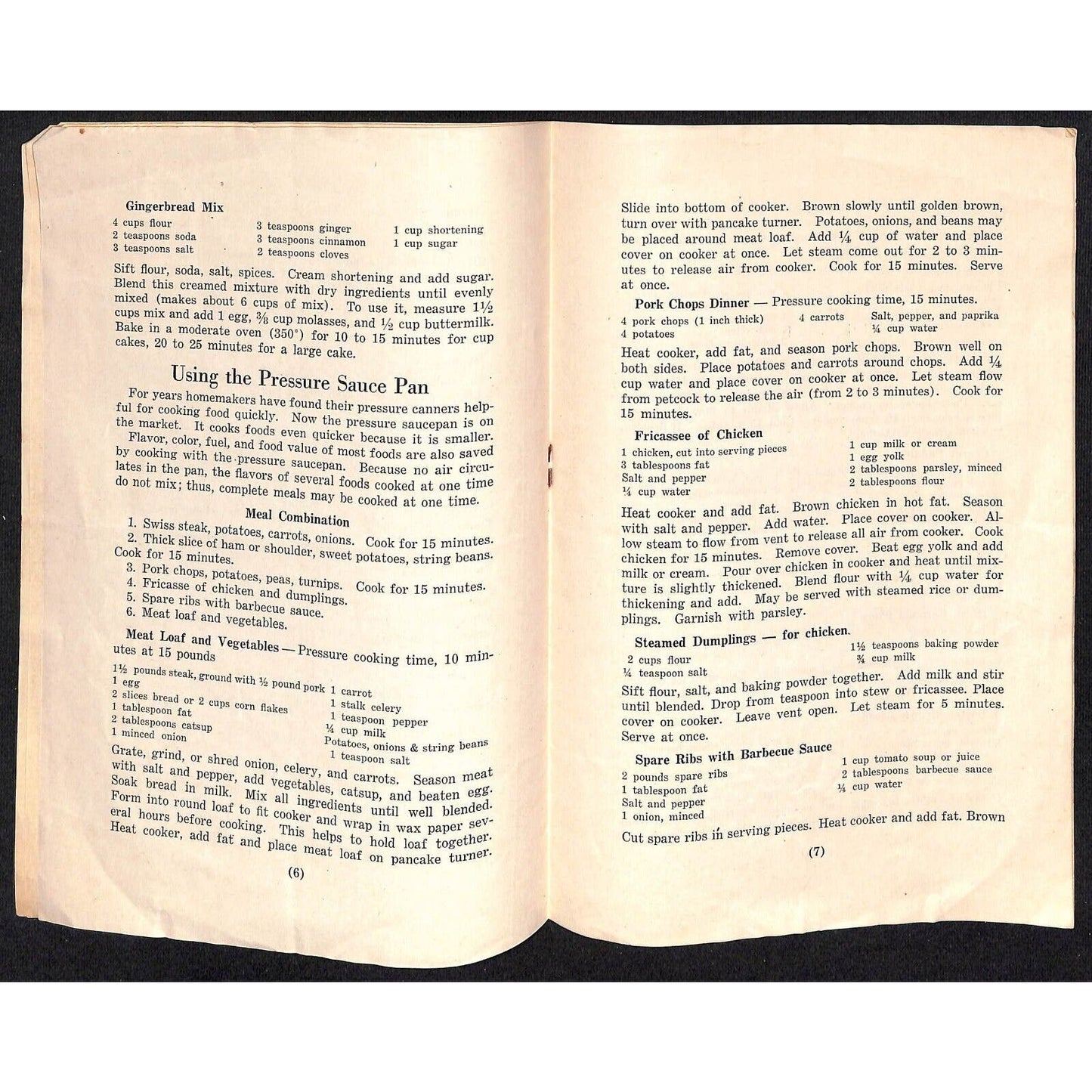 1946 U.S. Dept of Agriculture "Time Savers in Meal Planning and Preparation" 11p
