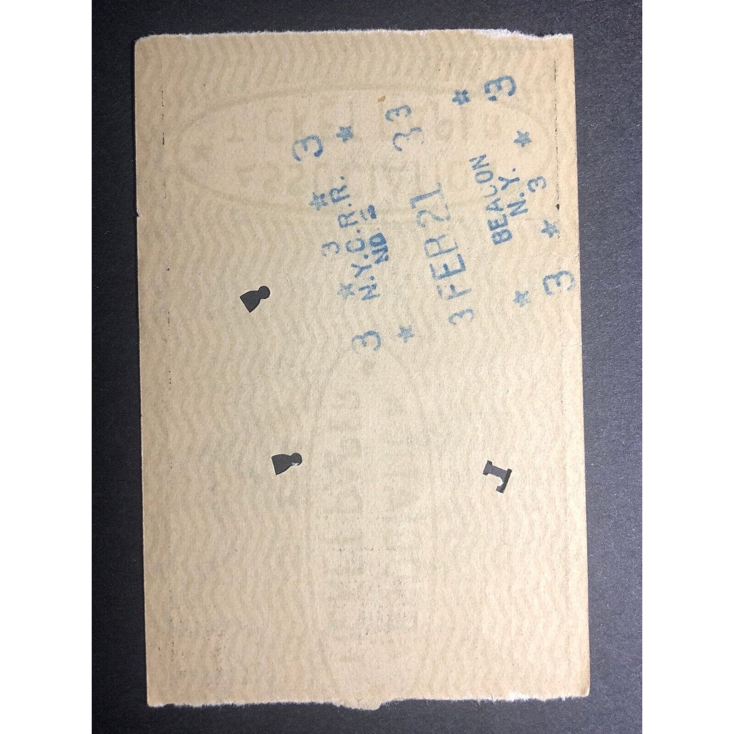 1953 Rutland Railroad / NY Central RR "White Creek to" Check / Ticket #9092