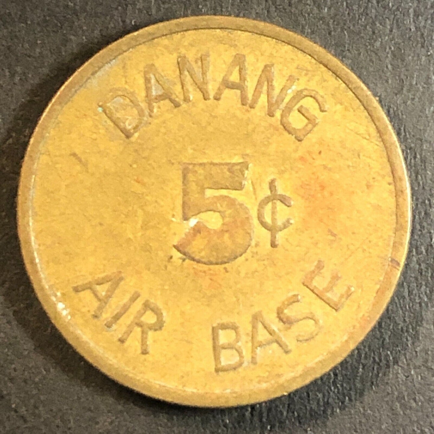 Vietnam Trade Token U.S. Military Danang Air Base 5c - 21mm