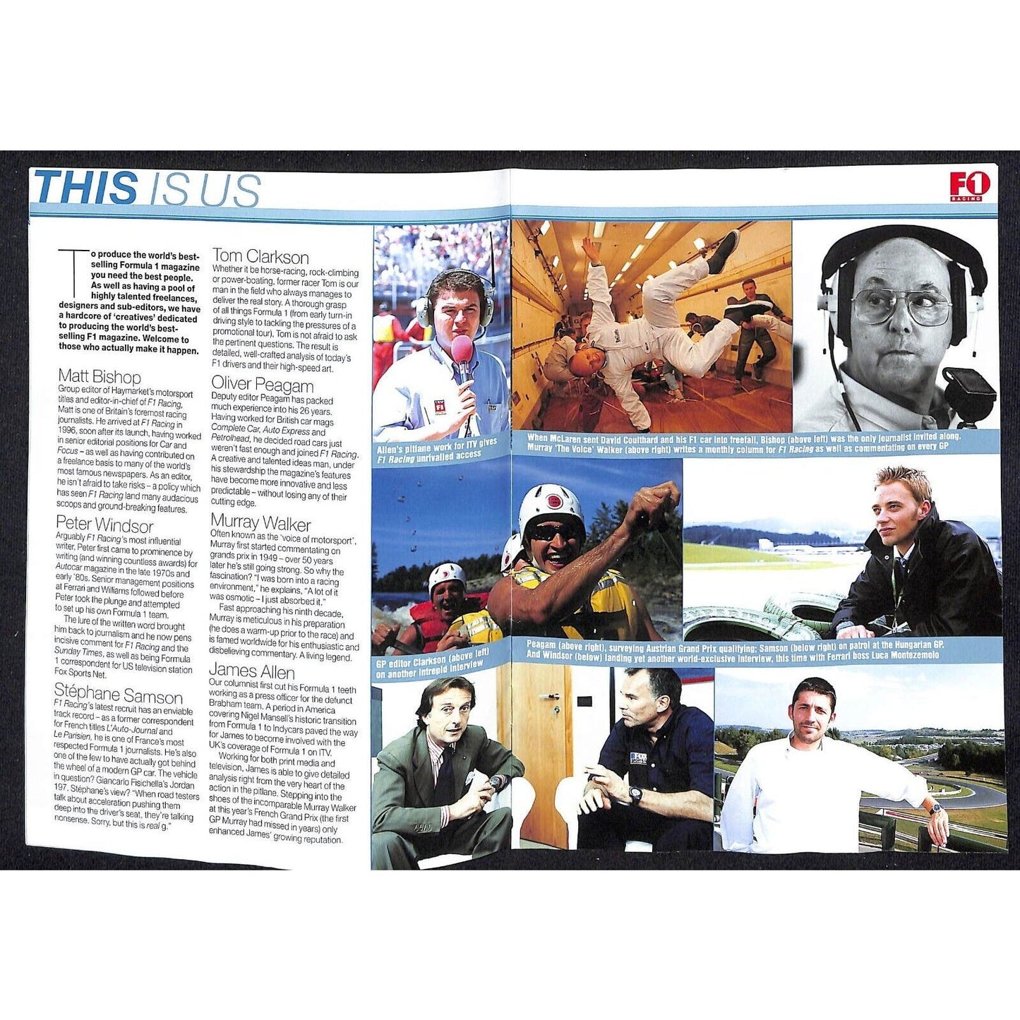 c2000 F1 Racing Magazine Photo Brochure 12pp
