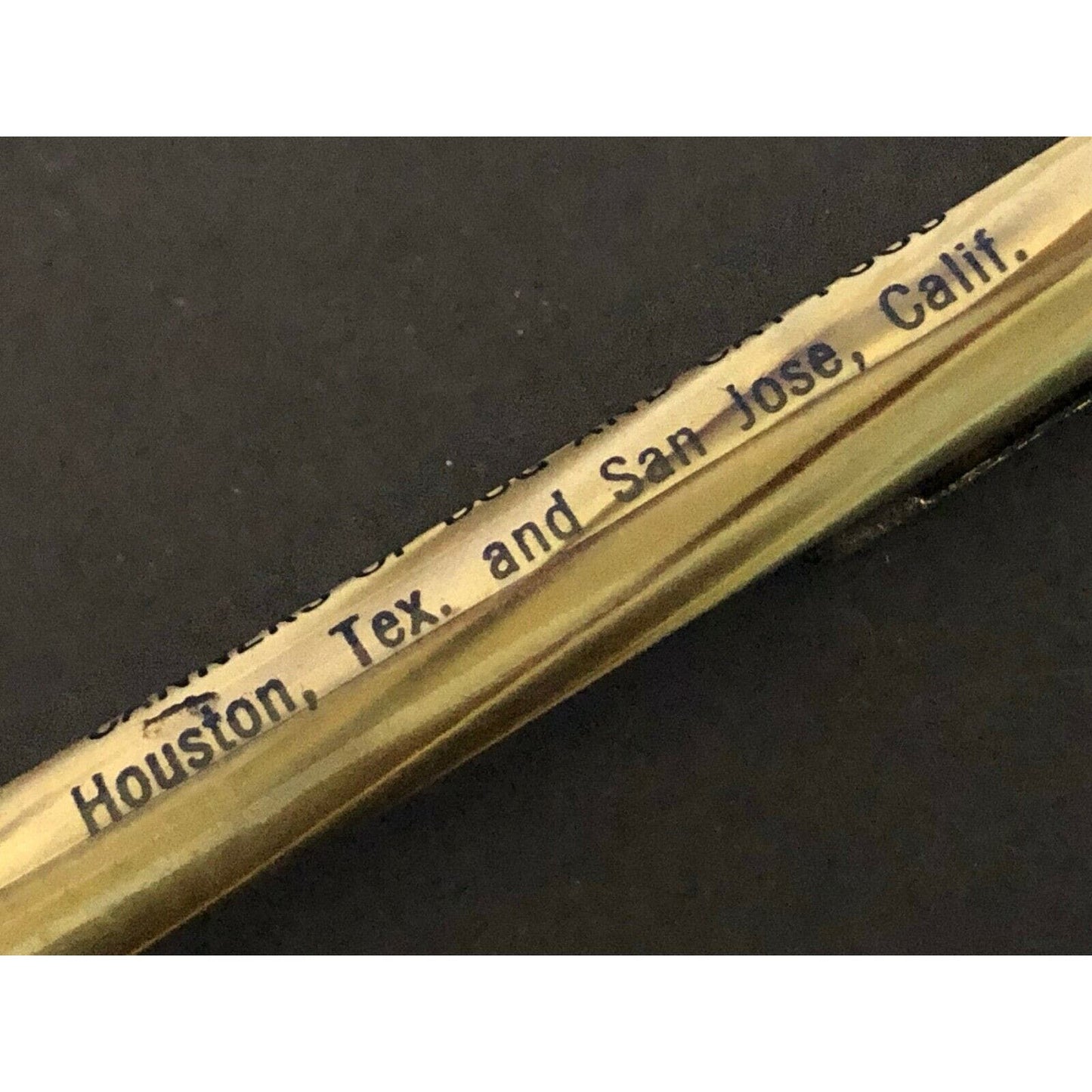 c1940's-50's Animal Foods Co. Houston & San Jose Mechanical Advertising Pencil