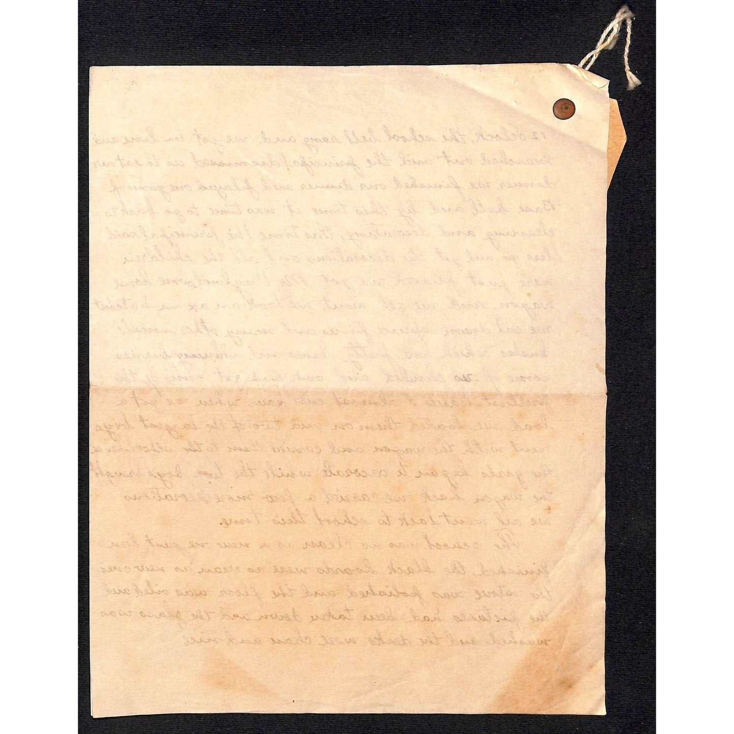 Albemarle County School Fair Student Report "Clean Up Day at Our School" c1930's