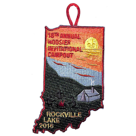 BSA Patch 18th Annual Hoosier Invitational Campout Rockville Lake 2016 Boy Scout