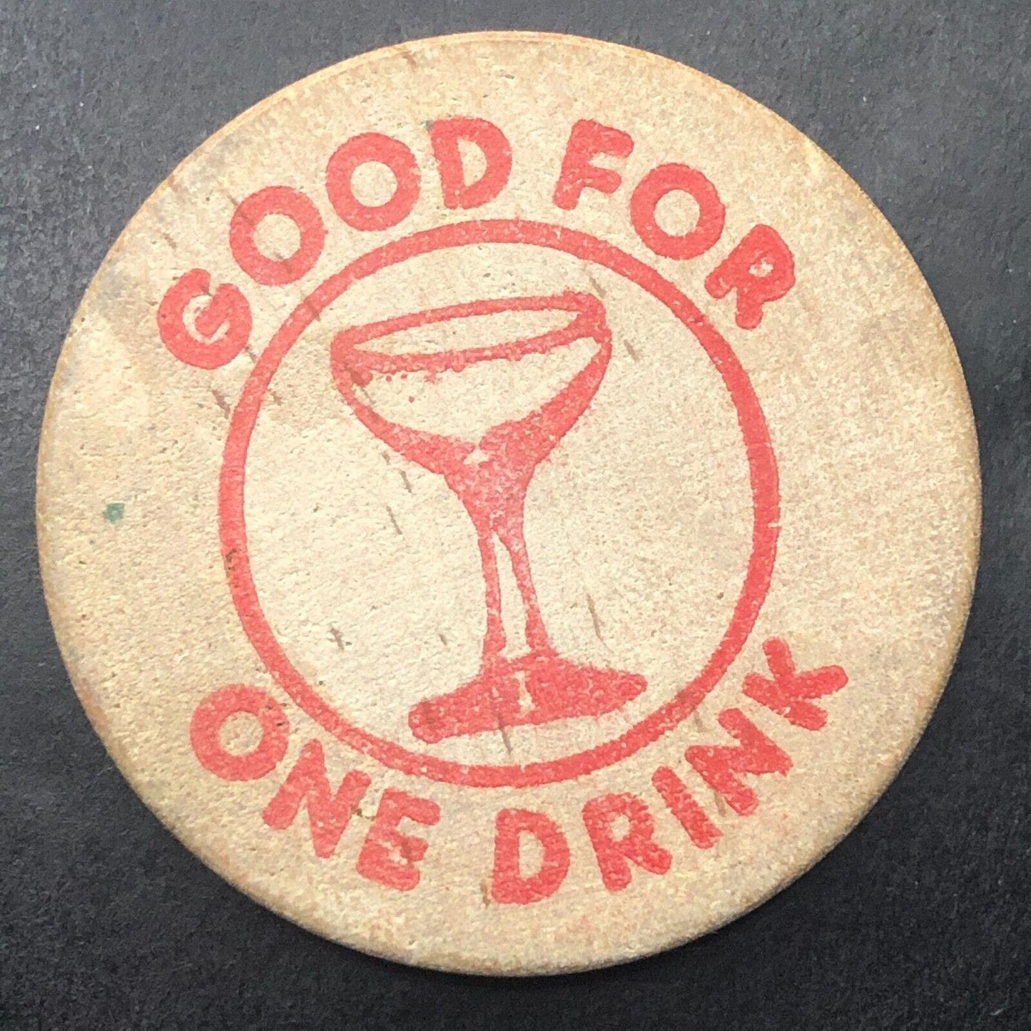 Keuka Lake Branch Port, NY Knotty Pine Inn Wooden Nickel 38mm c1970's