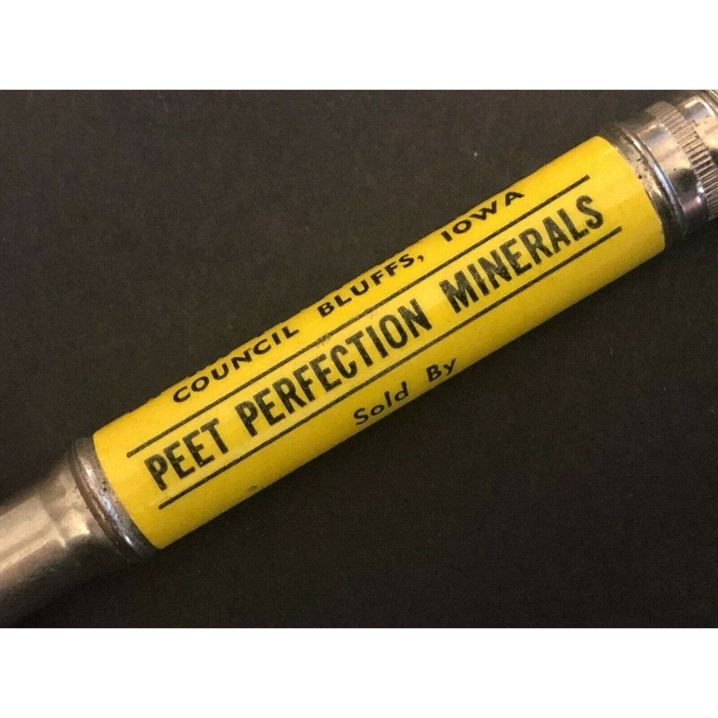 c1930's40's "Dietrich Peet Manly Council Bluffs, Iowa" Advertising Bullet Pencil
