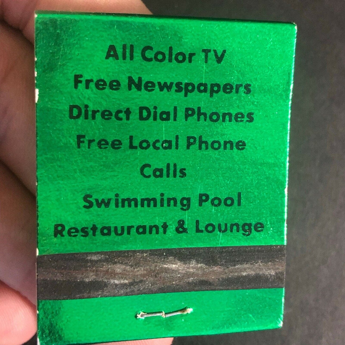 Scarce Vintage c1970's-80's Mostly Full Matchbook "Iris Motel" Mt. Pleasant, IA