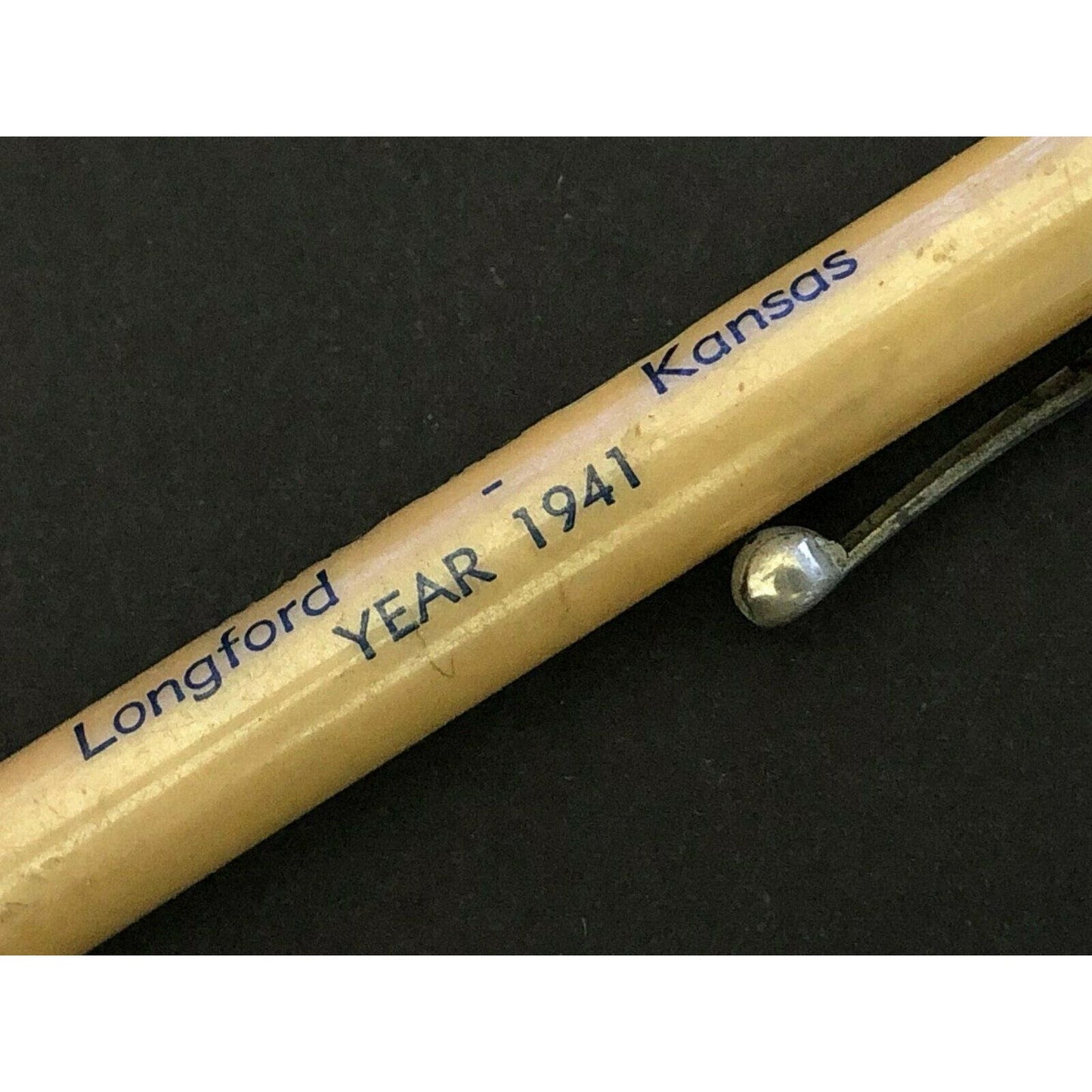 c1941 Bruns Grain Co Reno and Langford, KS Mechanical Advertising Pencil