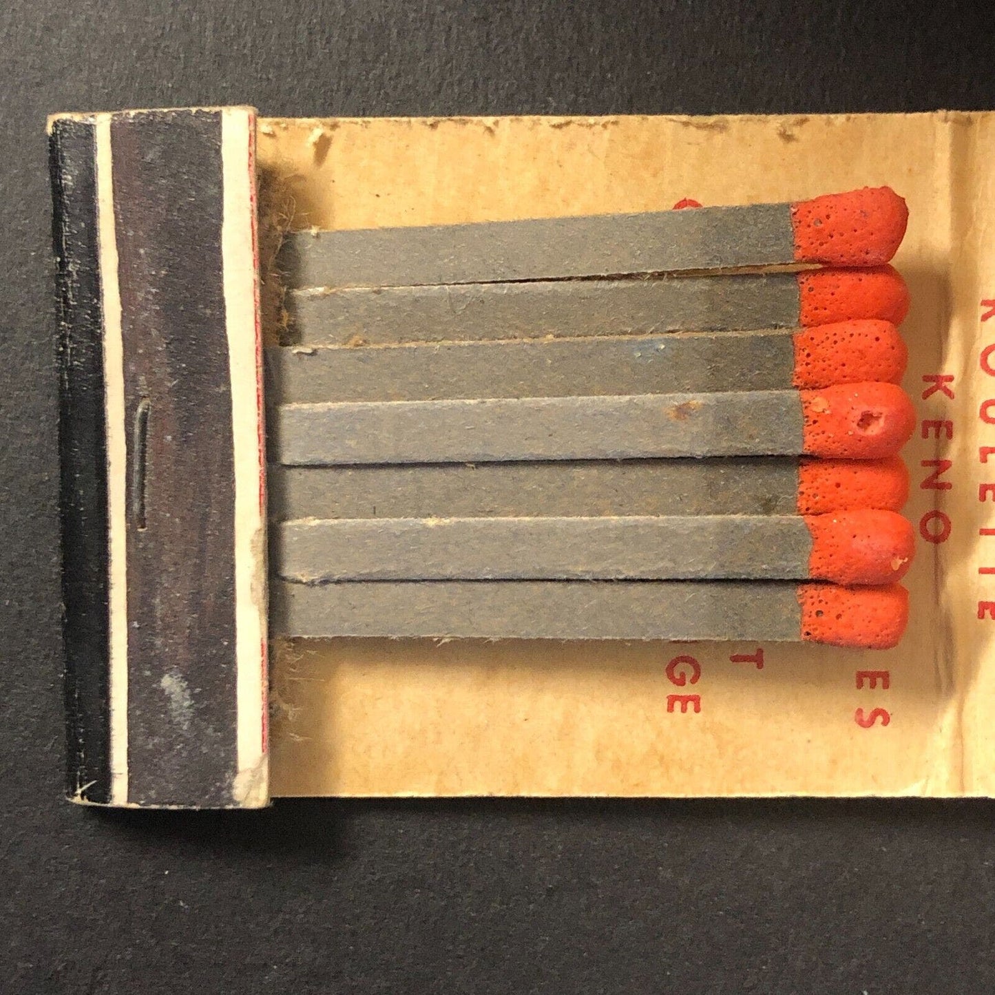 Joe W. Brown's Horseshoe Club Casino Half Full Matchbook c1940's-50's