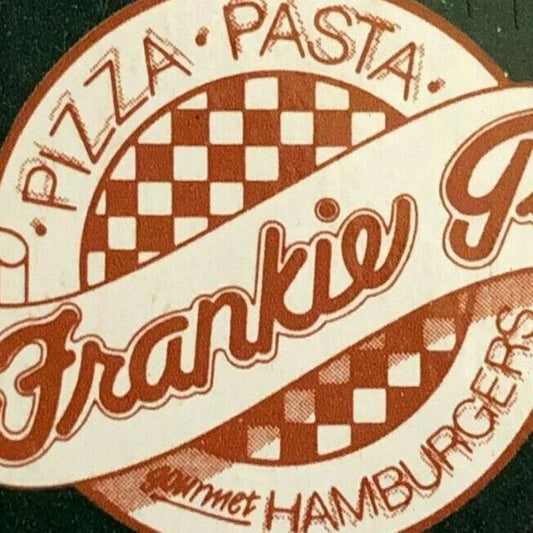 c1980's-90's Wooden Matchbox Matchbook "Frankie G's Pizza Pasta" Danville, CA