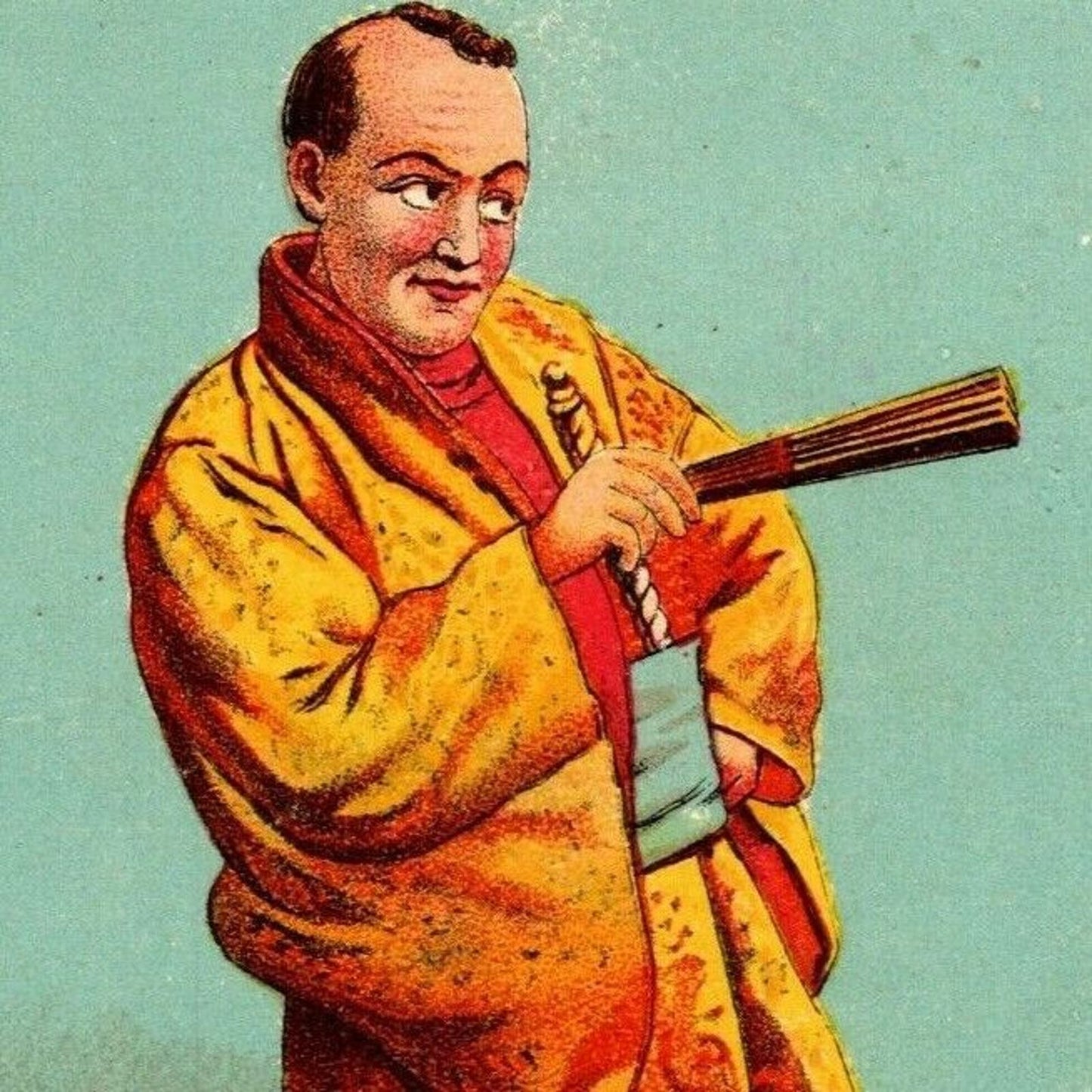 Victorian Trade Card J & P Coats Thread - "Pish-Tush" Mikado Poem