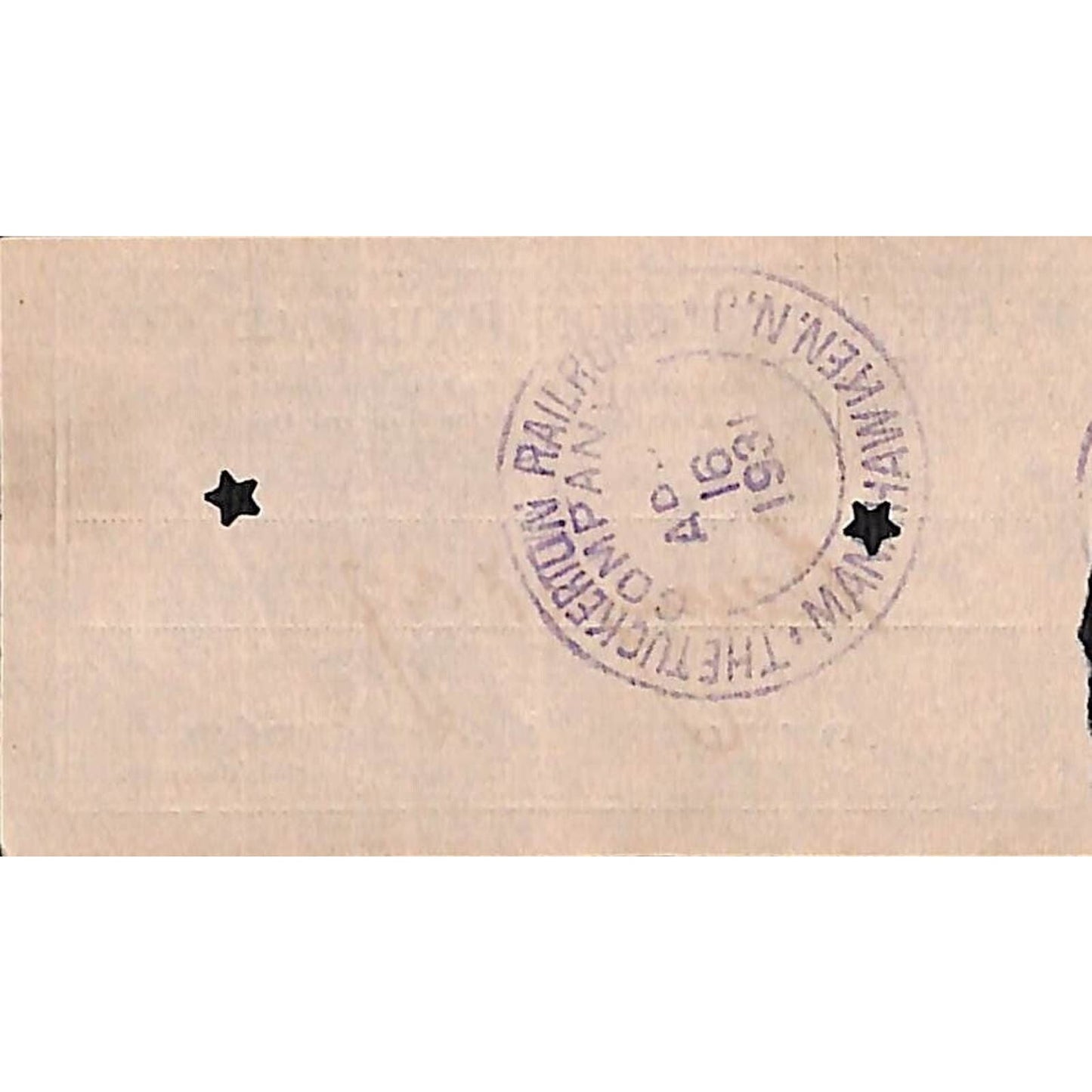 1931 Tuckerton Railroad Manahawken, NJ Group of 9 First Class Tickets