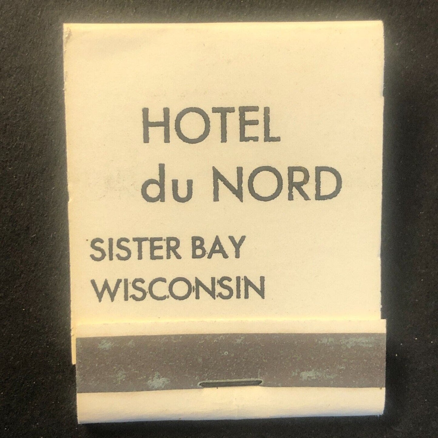 Hotel du Nord Sister Bay, WI Vintage Full Matchbook c1960's VGC