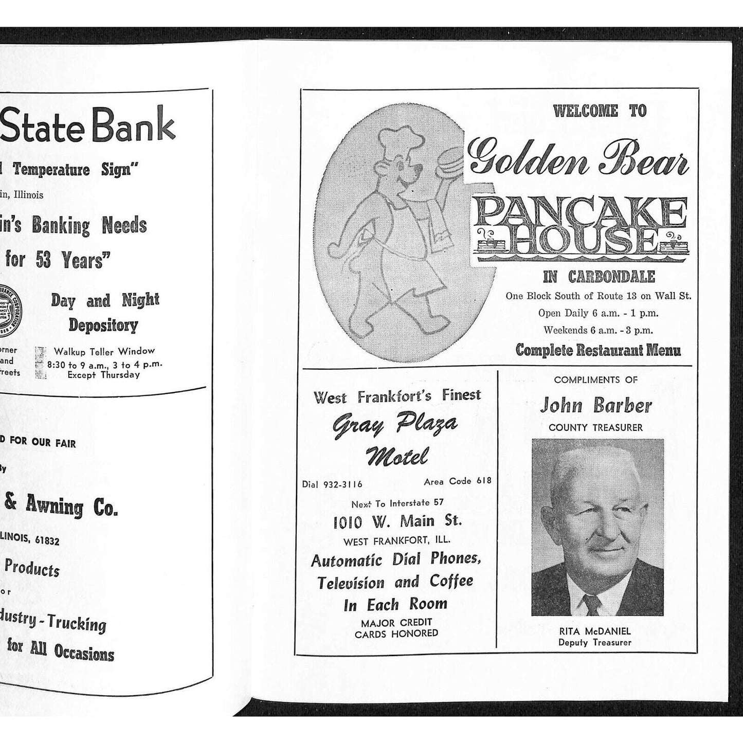 Scarce Sept 21968 USAC Du Quoin State Fair Auto Race Program 100 Mile Champ.