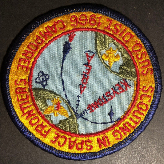 BSA "Scouting In Space" Susquehanna - Keystone Camporee Embroidered Patch 1966