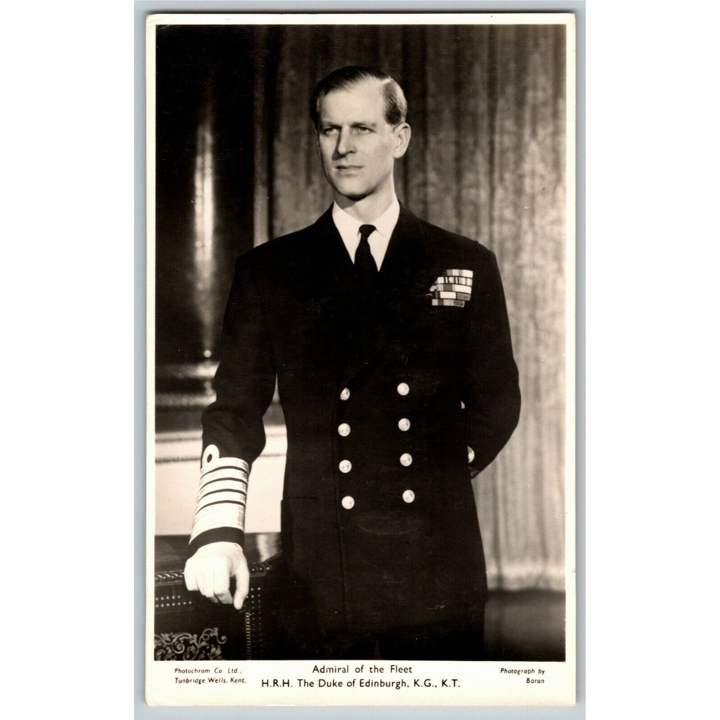 "Admiral of the Fleet" Duke of Edinburgh - RPPC Postcard Unposted