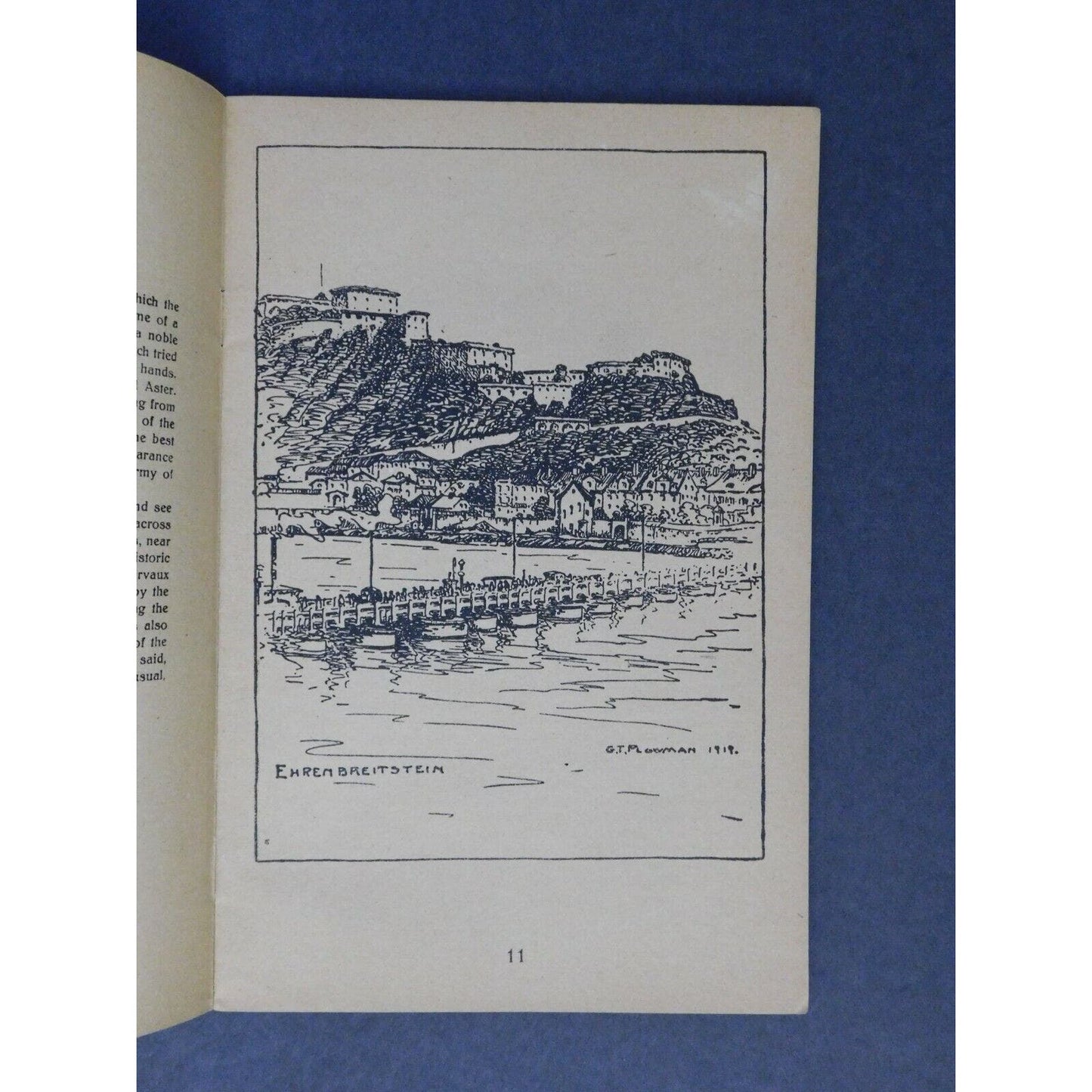 Scarce WWI Era Booklet "The Rhine and it's Legends" YMCA - 32 pgs