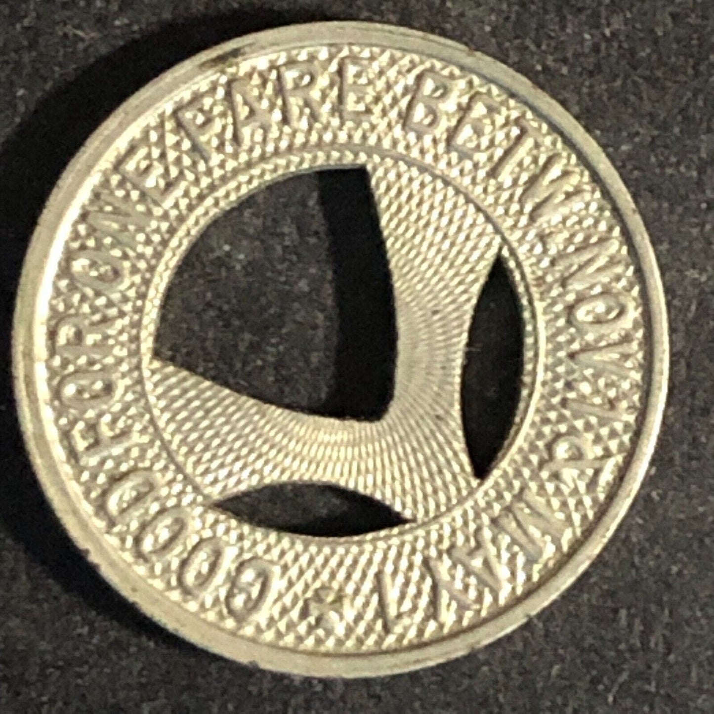 Long Beach Bus Co. Inc. (NY) WM G/F One Fare Nov May Transit Token - c1929 16mm