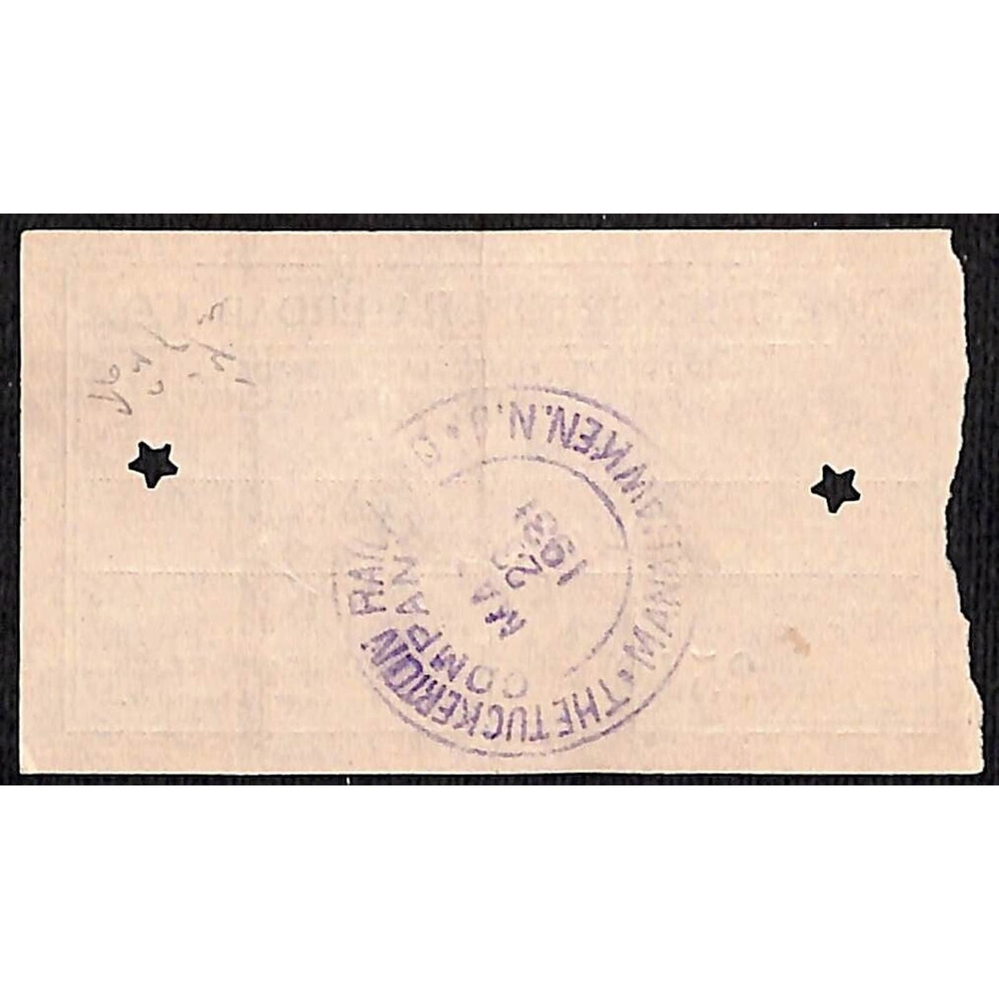 1931 Tuckerton Railroad Manahawken, NJ Group of 9 First Class Tickets