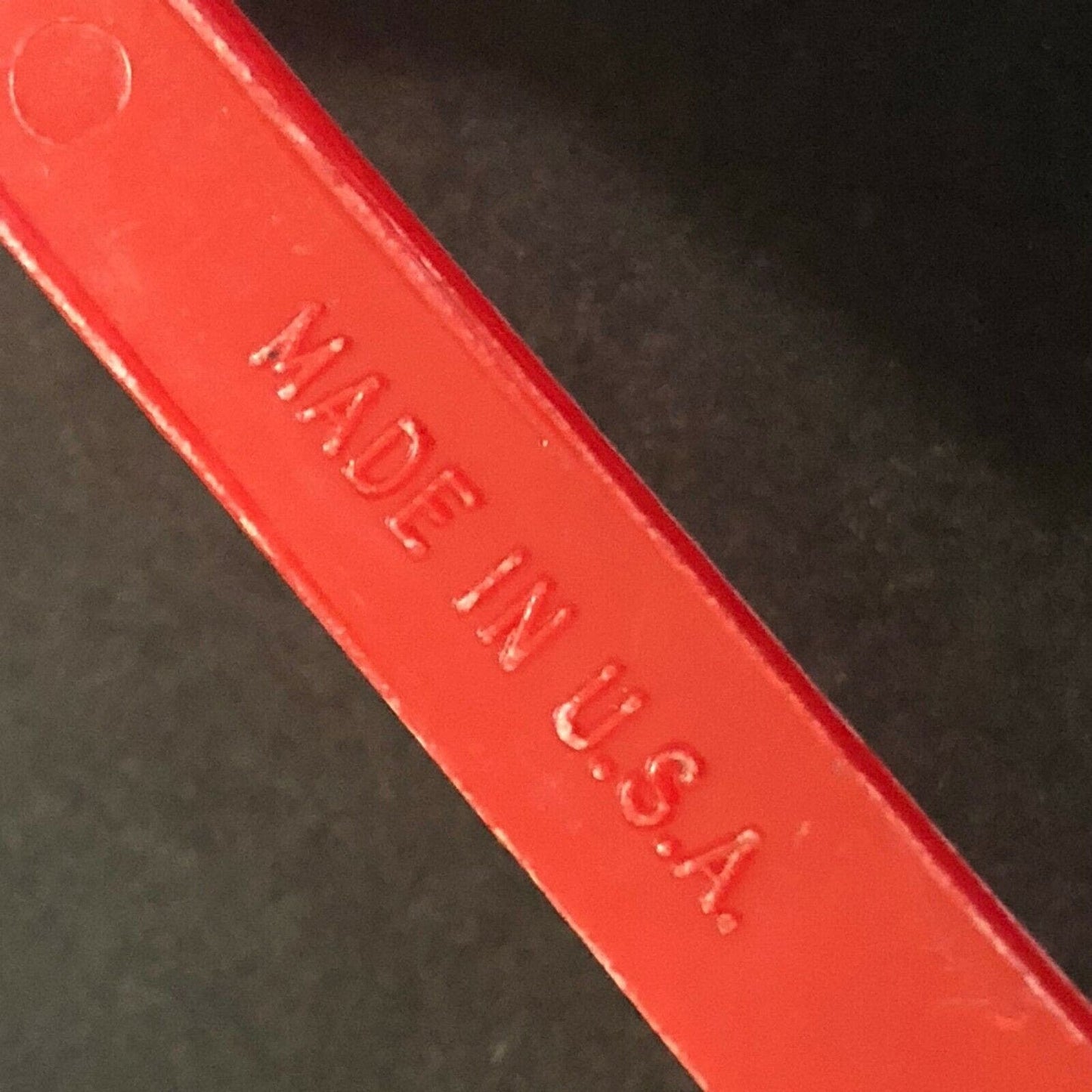 Mr. Peanut Red Spreader / Scraper Knife 6 1/2" c1950's-60's - VGC