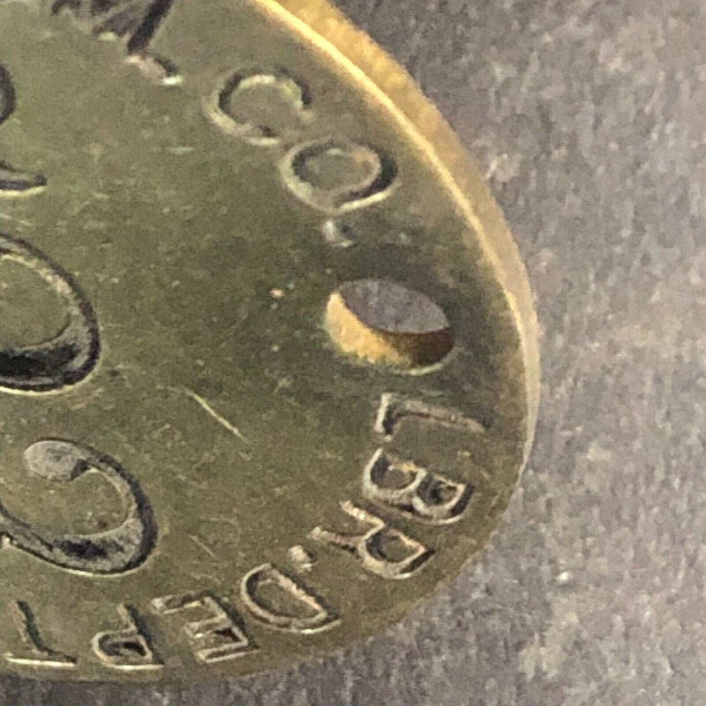 Anaconda Copper Mining Co. Bonner, MONT MT Brass Tool Check Tag #723 Scarce