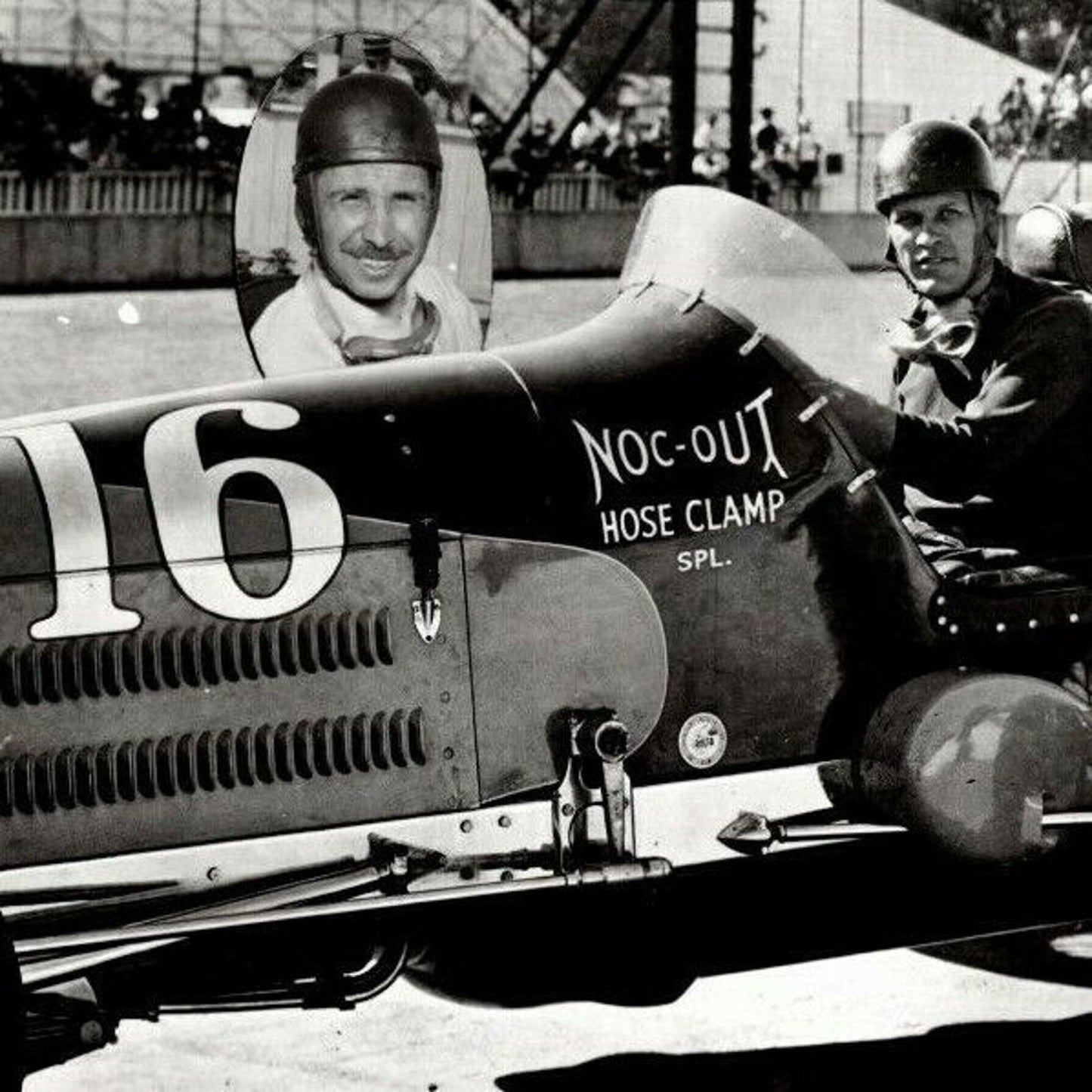 Floyd Davis Mauri Rose Indy 500 Winner 1940 - 8 x 10 Glossy B&W Photograph VGC