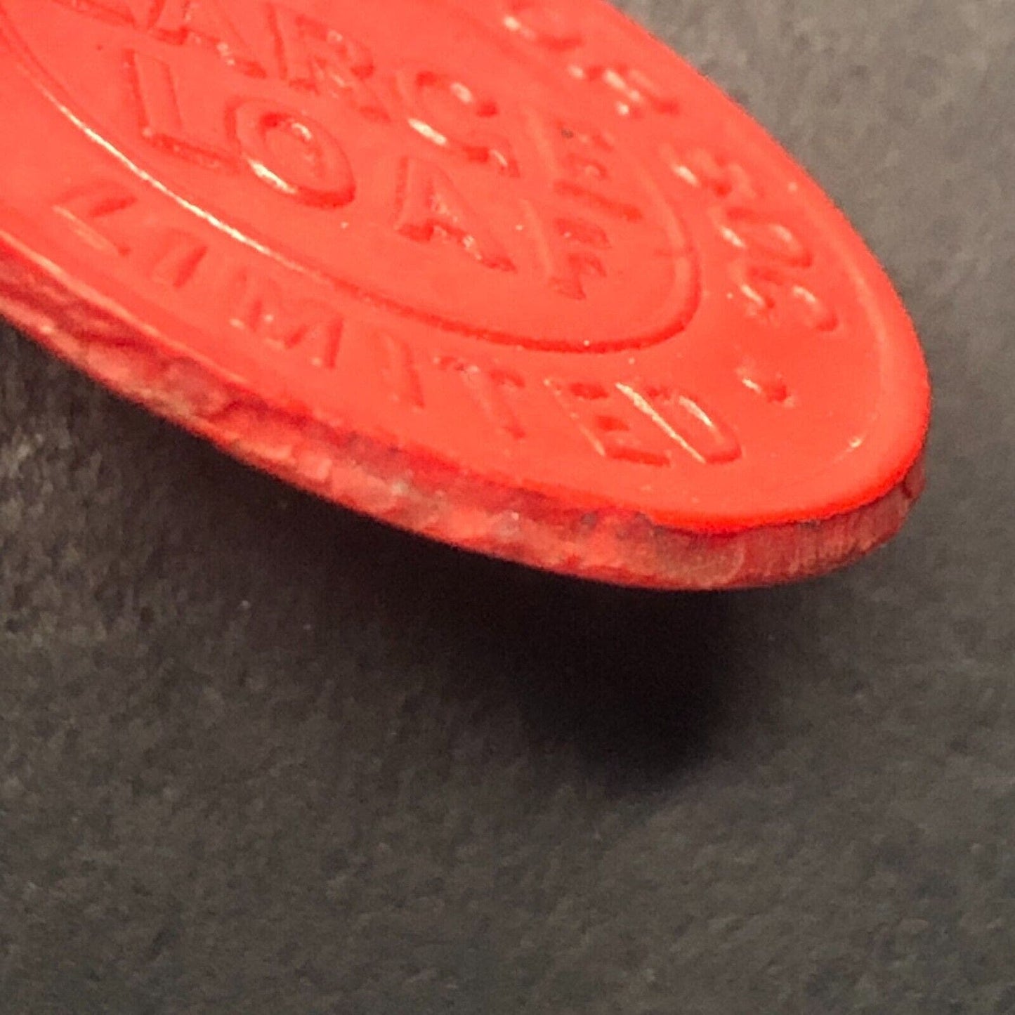 Ynysybwl Co. CO-OP Soc. (Wales) Red Plastic "Large Loaf" Token 30mm c1970's