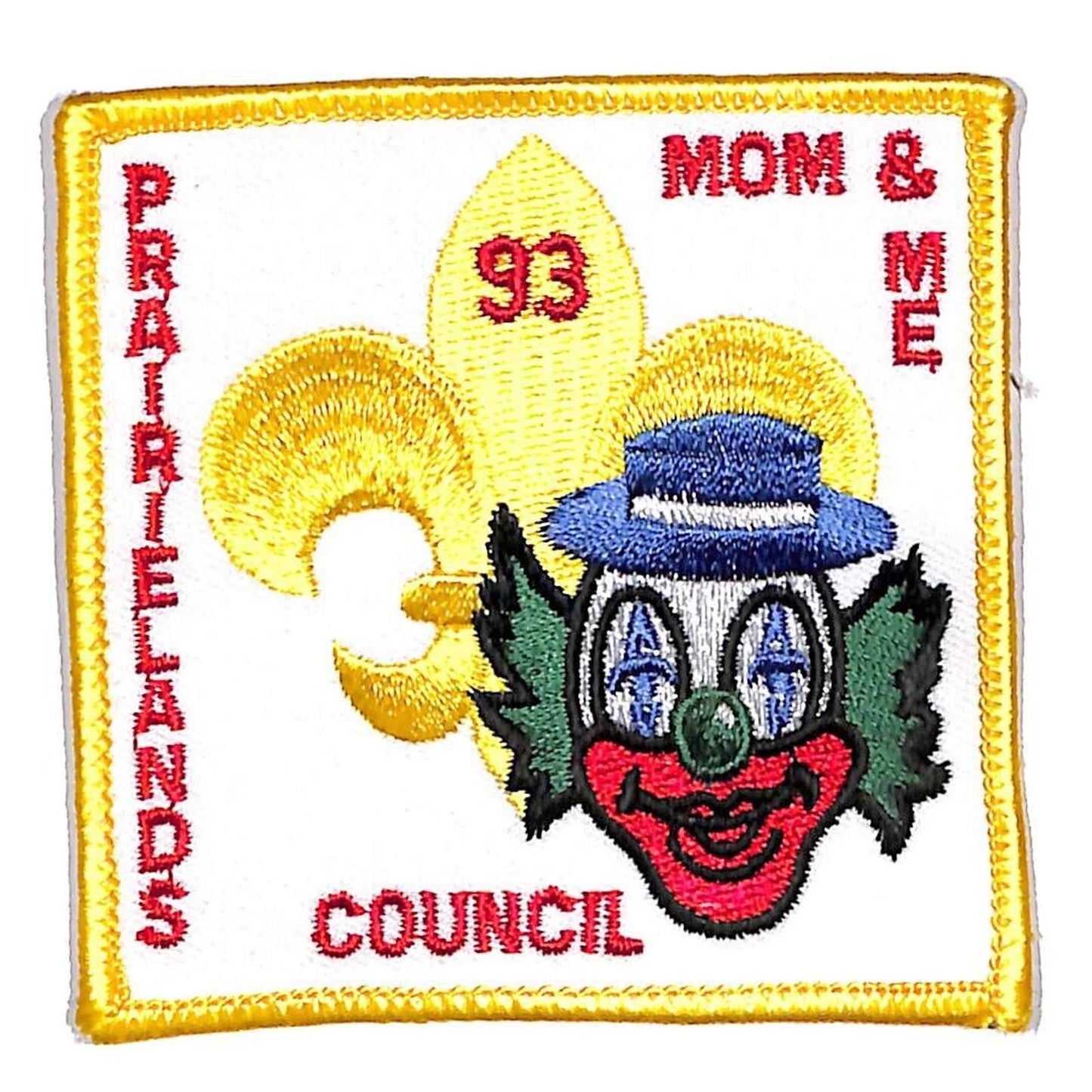 BSA Patch Prairielands Council Mom & Me 1993 Circus Clown - Scarce