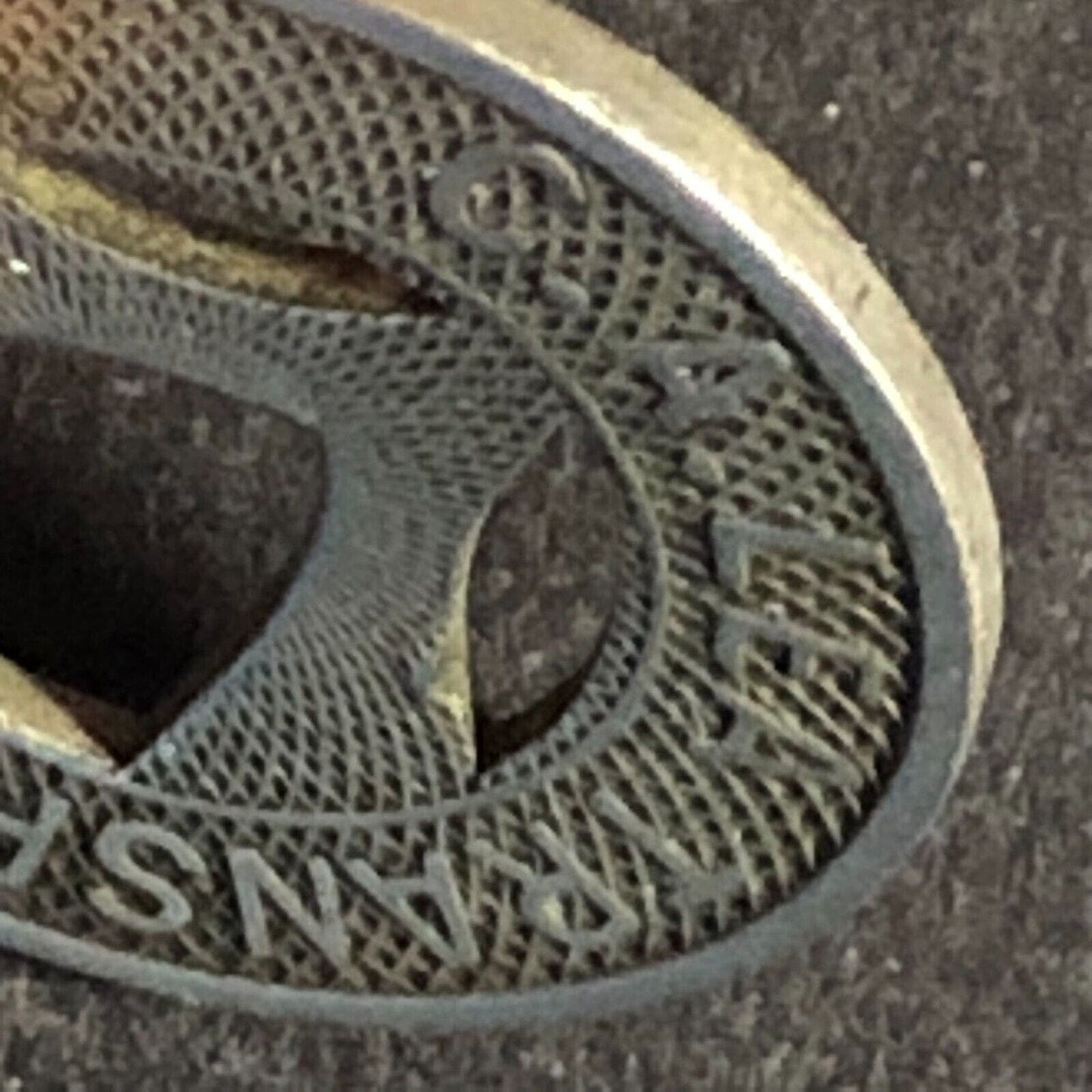C.A. Lea Transportation Co. (NC) Brass G/F One Fare Hanging "L" Token 16.5mm