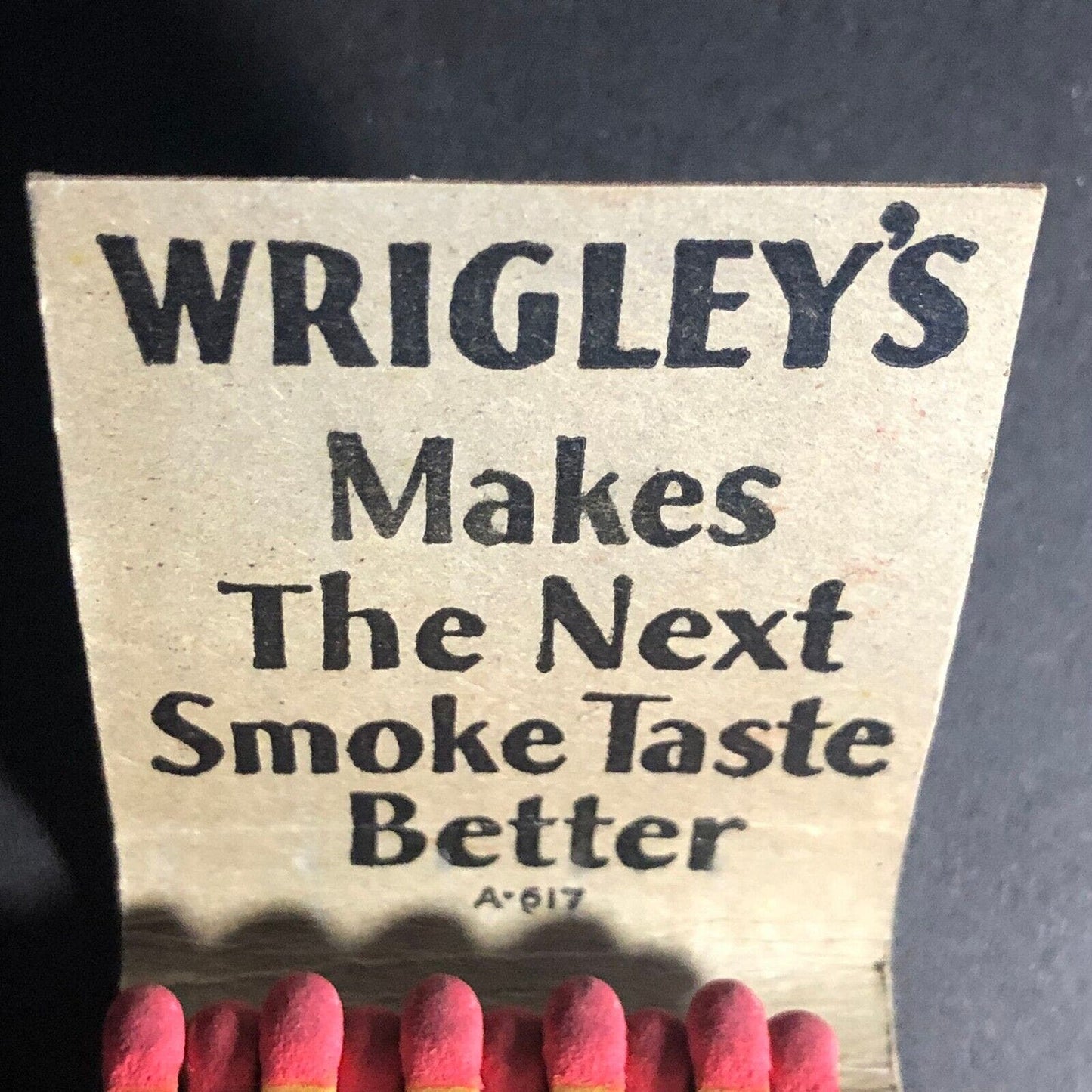 Wrigley's Gum "...for health" Matchbook c1930's-40's 20-Strike Scarce