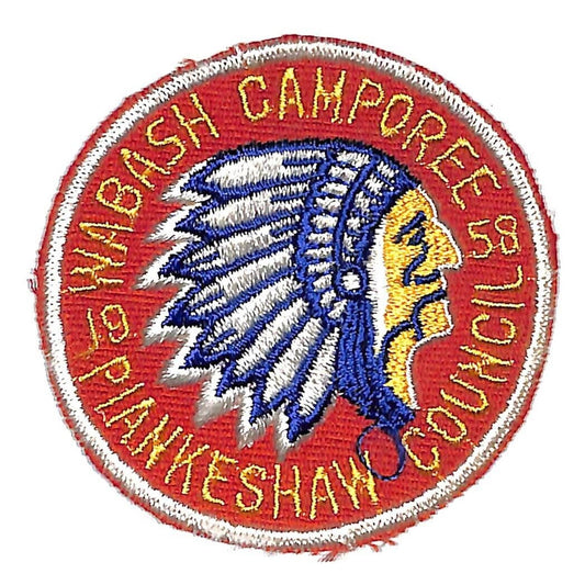 BSA Patch Piankeshaw Council Wabash Camporee 1958 - Scarce