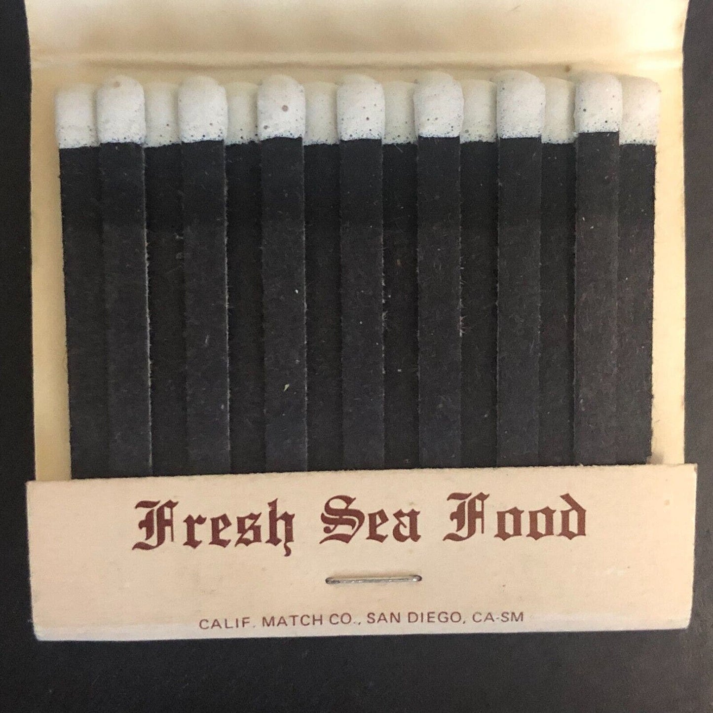 The Brigantine Seafood Restaurant Point Loma, CA Full Matchbook c1975-85