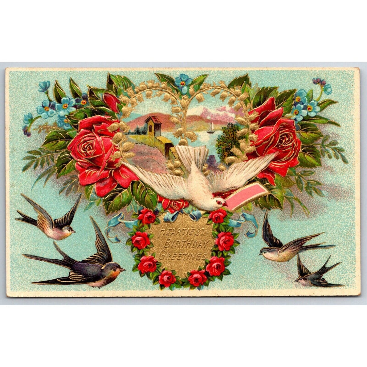 ABC Bread Butter Krust "Heartiest Christmas" Advertising Postcard c1911-15 VGC