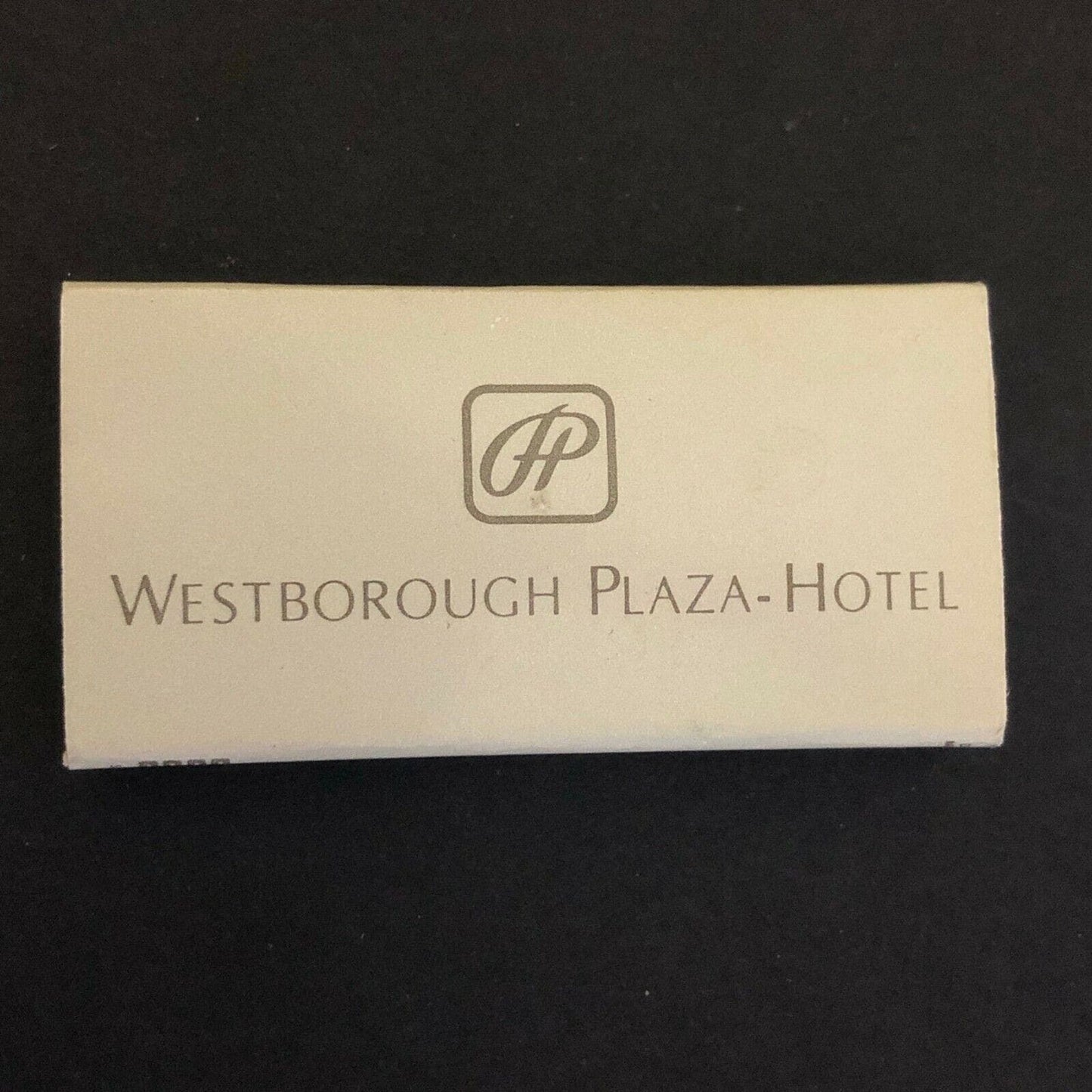 c1970's-80's Wooden Matchbox Matchbook - Westborough Plaza - Hotel MA